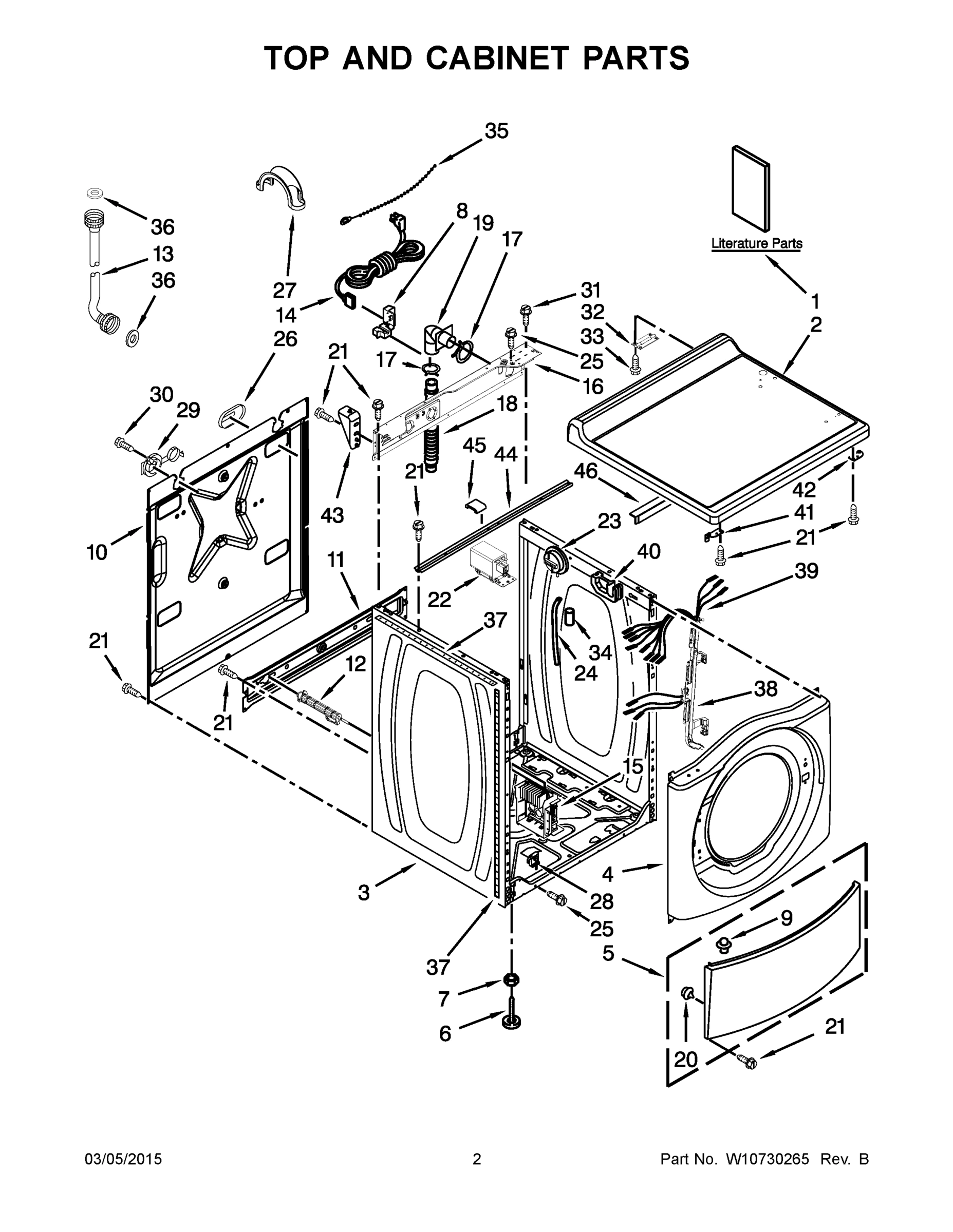 02 - TOP AND CABINET PARTS