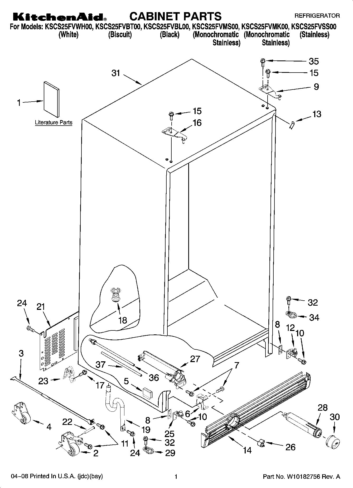01 - CABINET PARTS