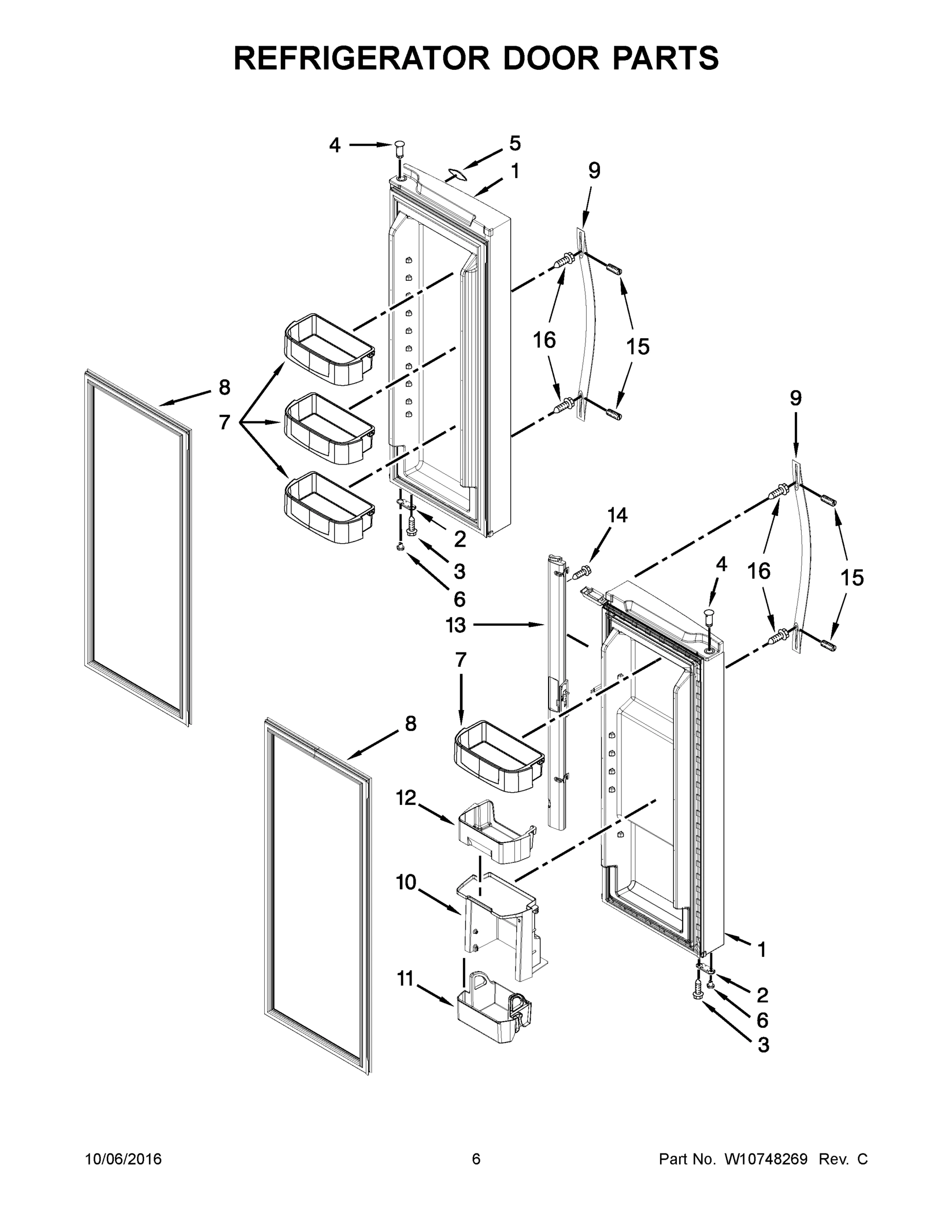 04 - REFRIGERATOR DOOR PARTS