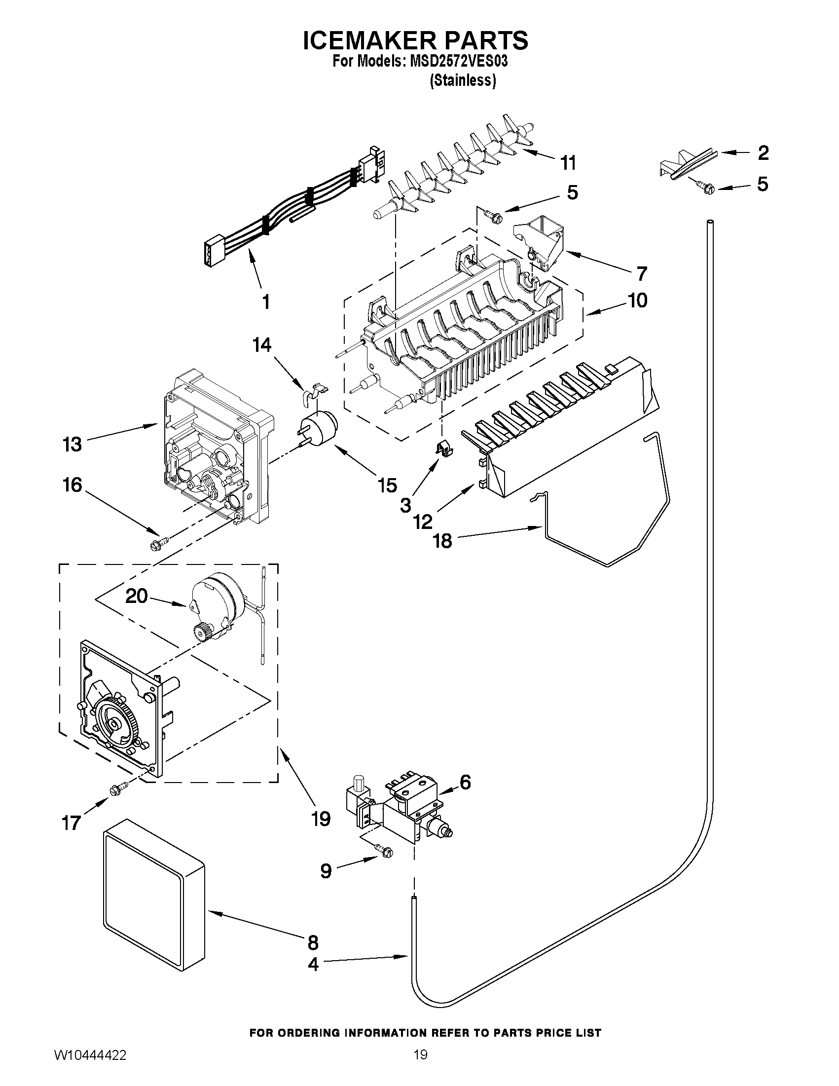 12 - ICEMAKER PARTS