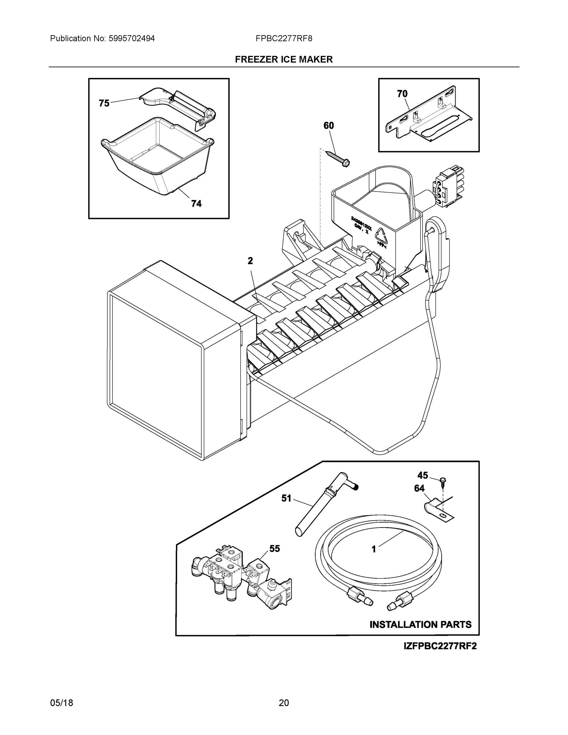 10 - FREEZER ICE MAKER