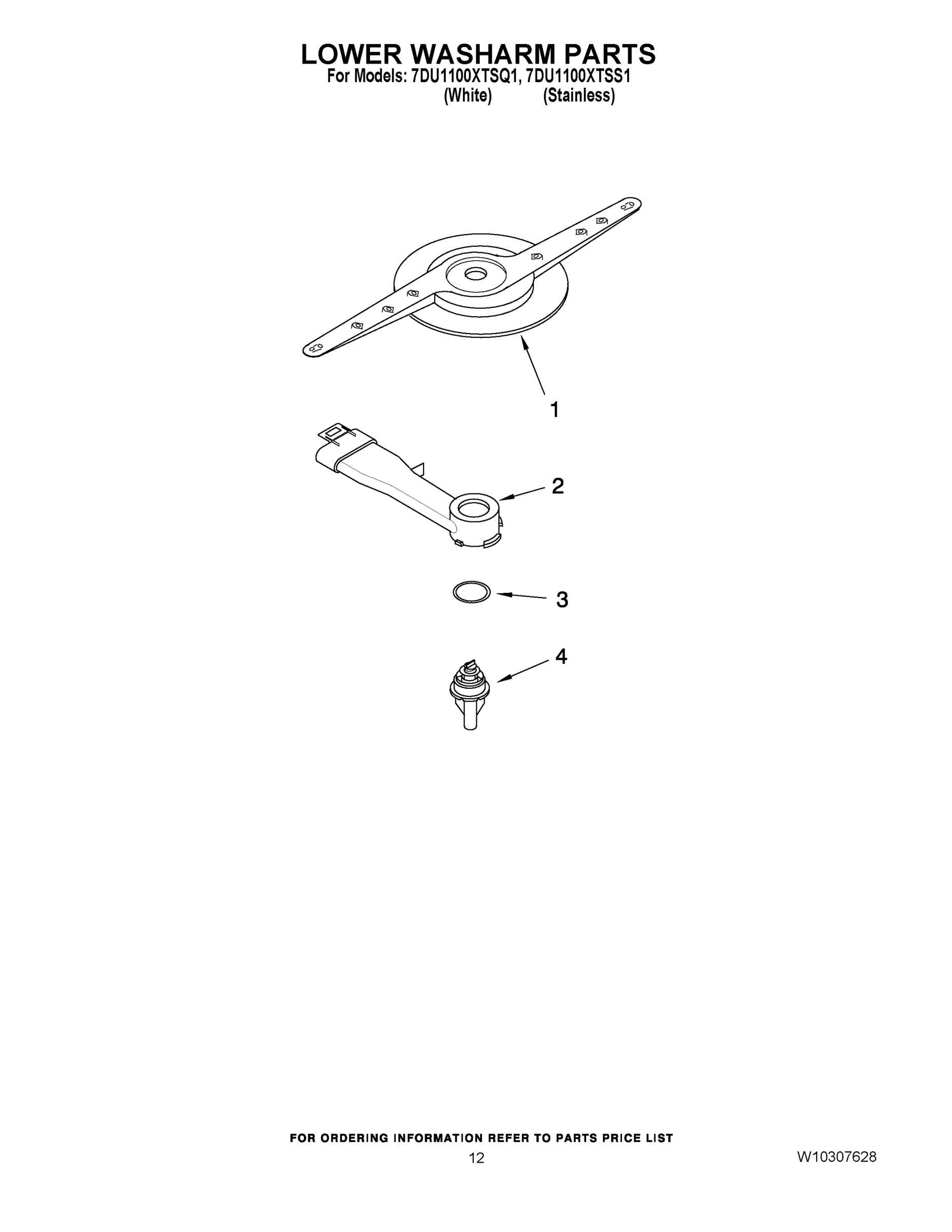 10 - LOWER WASHARM PARTS
