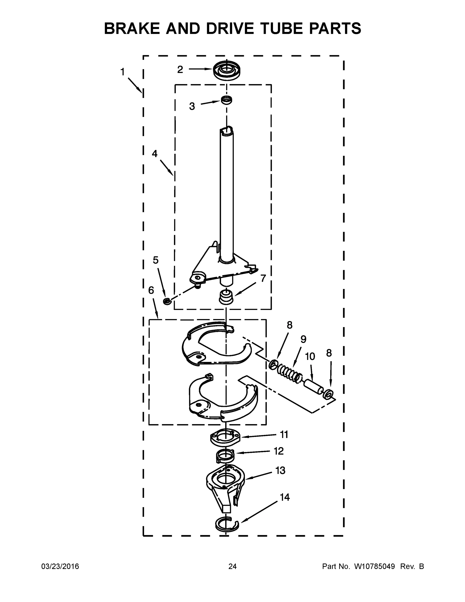 13 - BRAKE AND DRIVE TUBE PARTS
