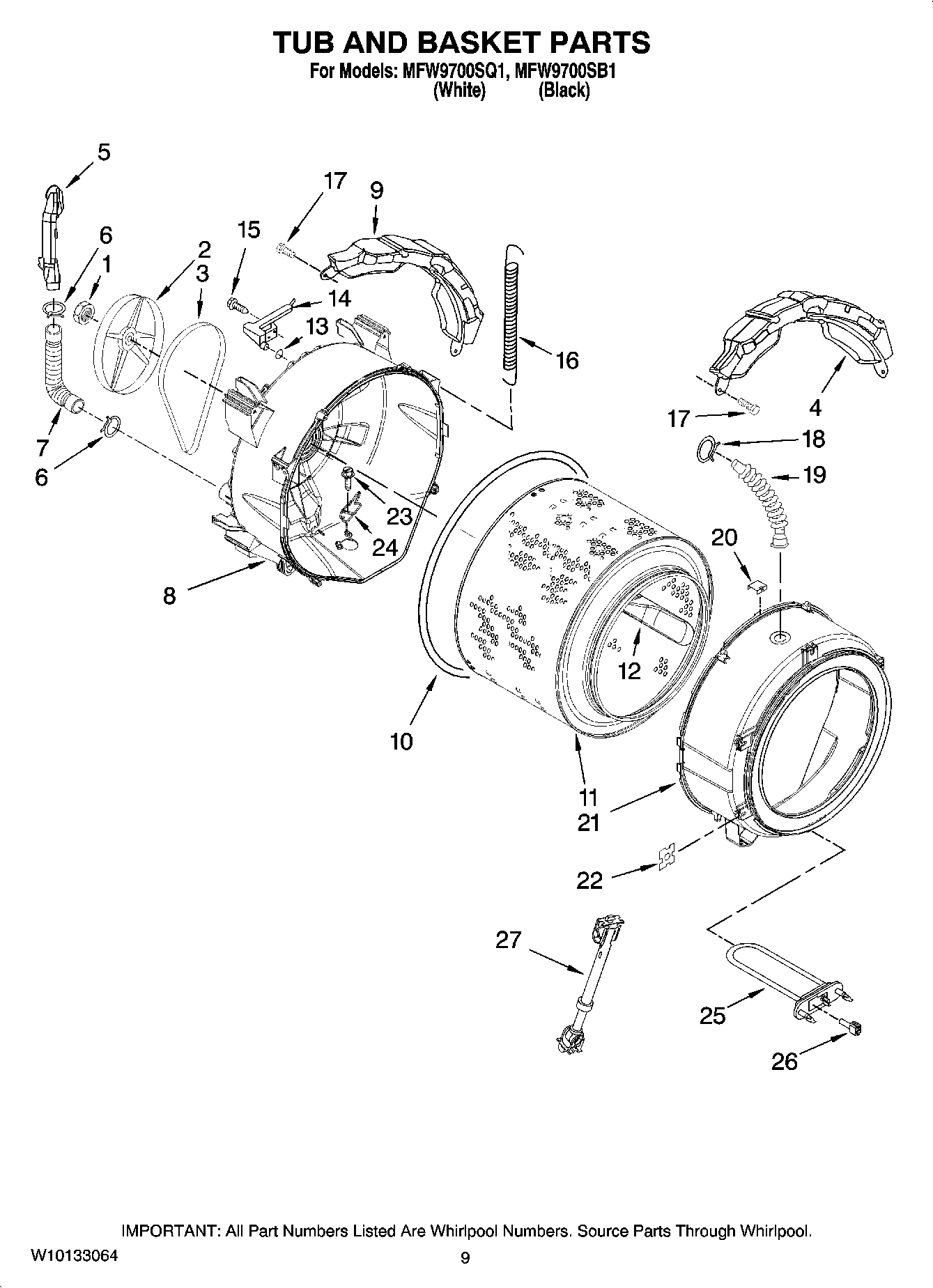 05 - TUB AND BASKET PARTS