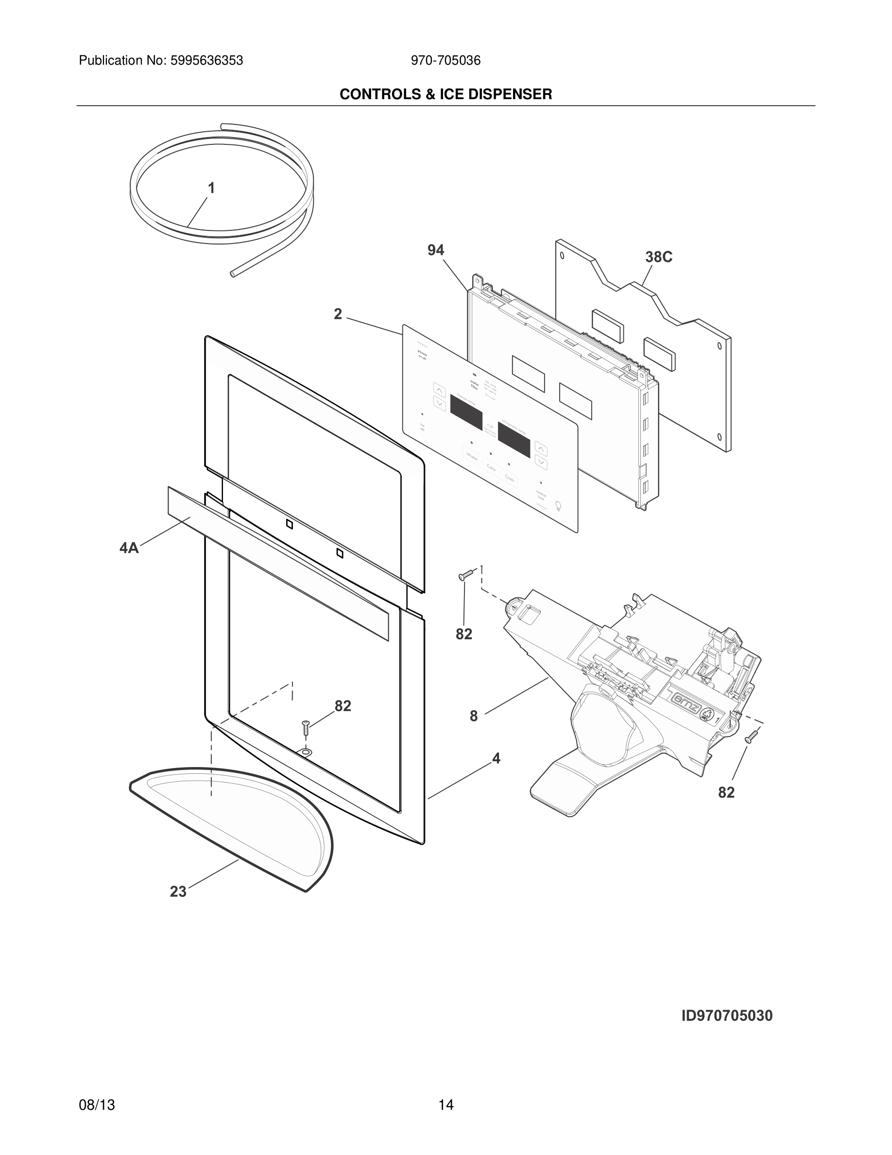 15 - CONTROLS & ICE DISPENSER
