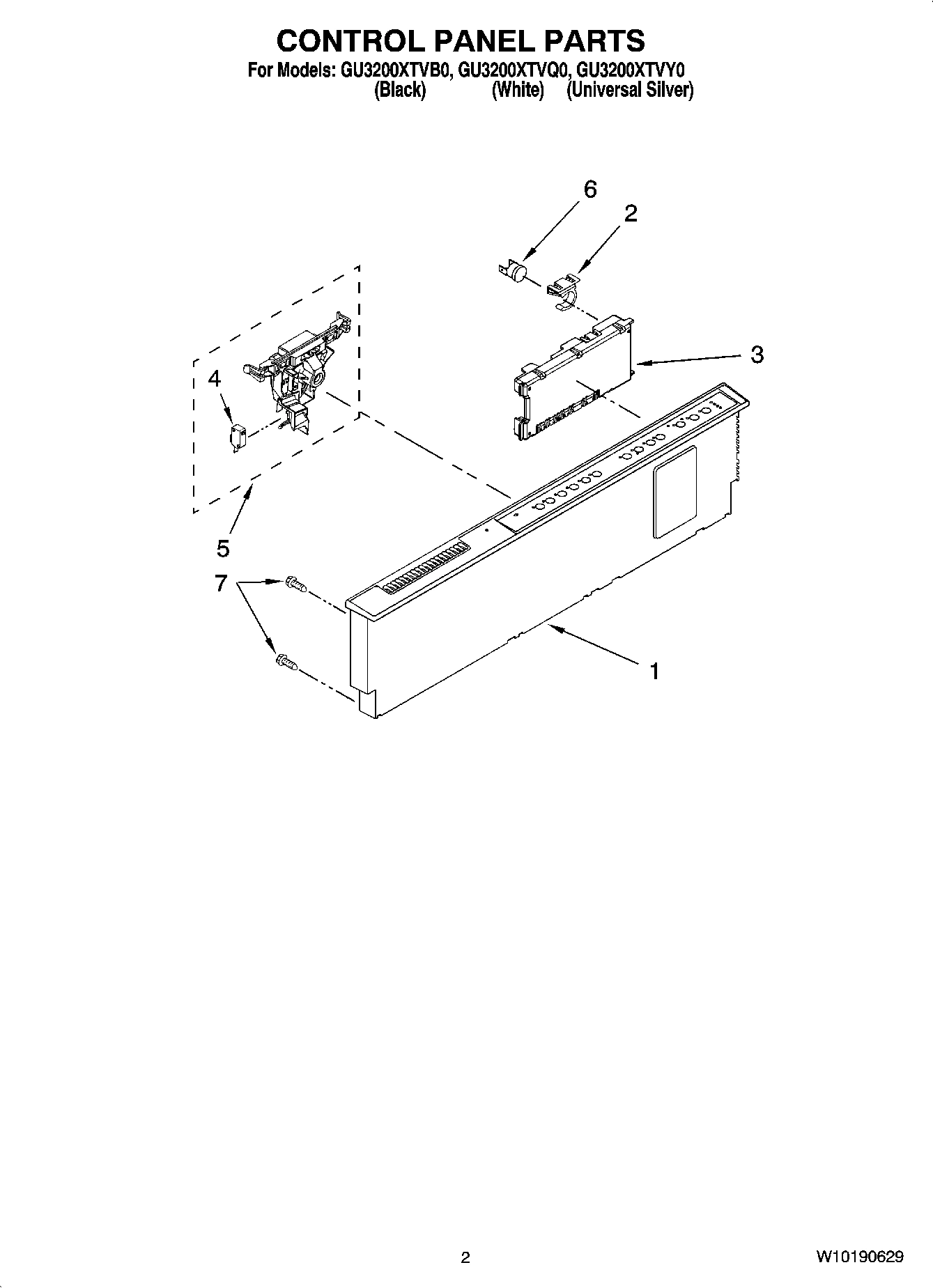 02 - CONTROL PANEL PARTS