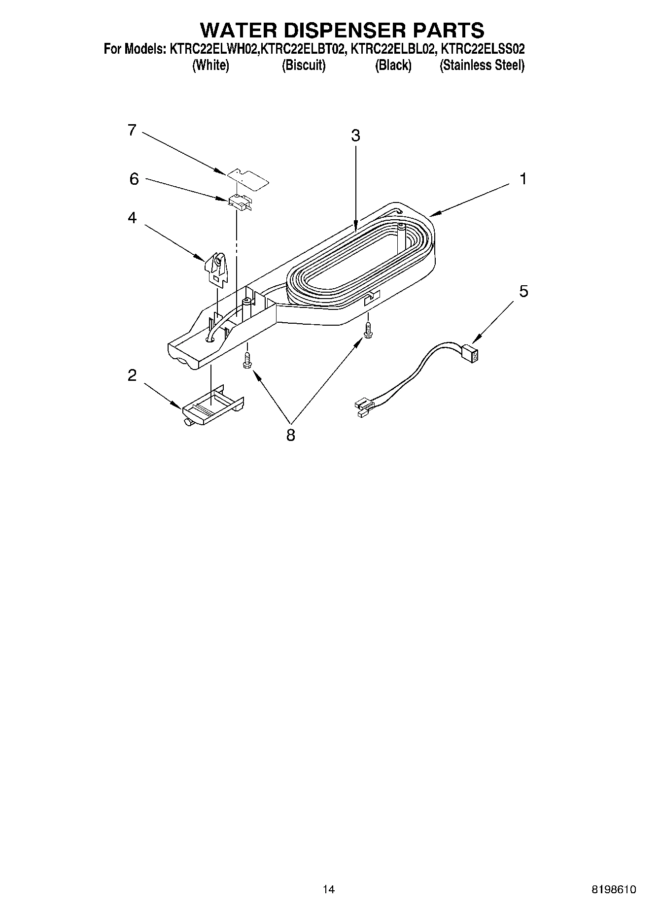 08 - WATER DISPENSER PARTS, OPTIONAL PARTS