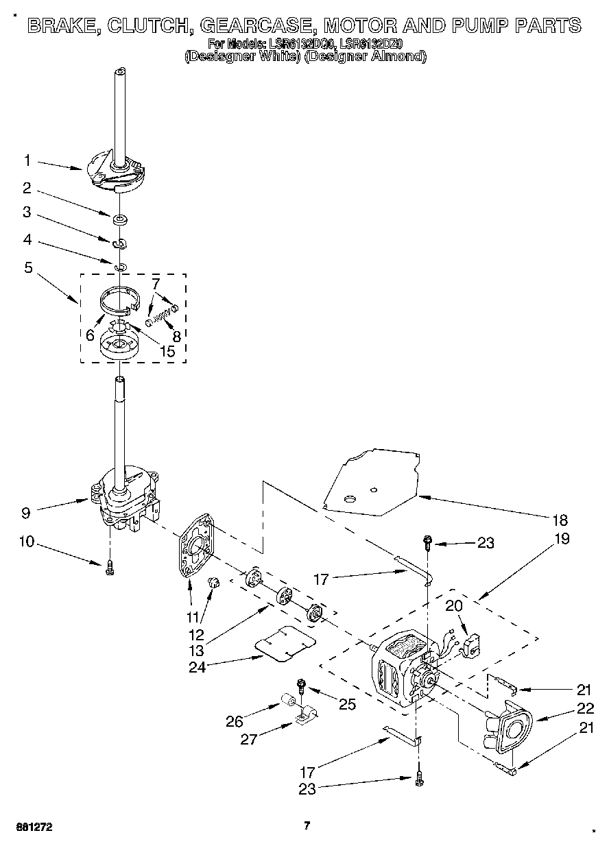 05 - BRAKE, CLUTCH, GEARCASE, MOTOR & PUMP