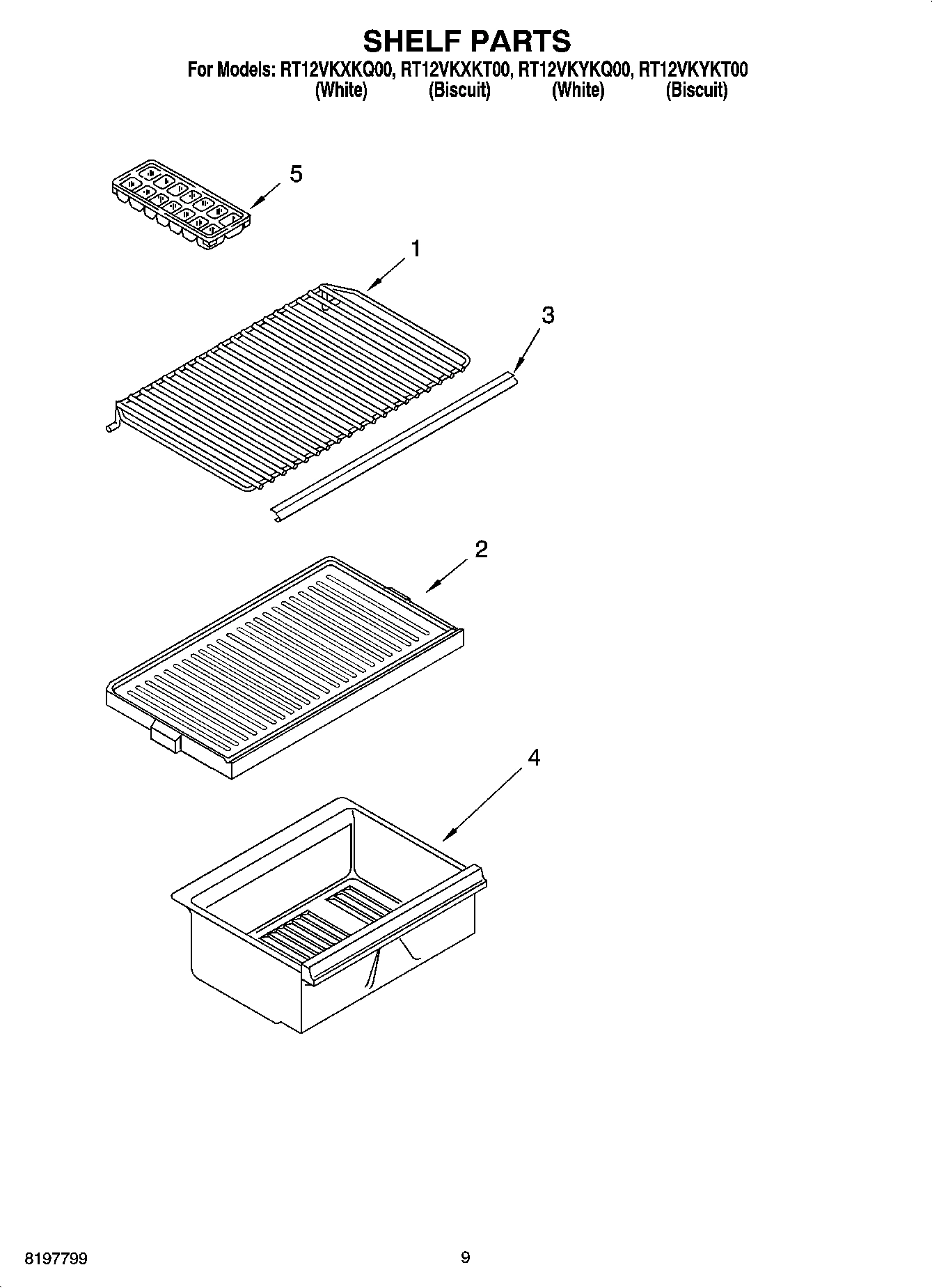 05 - SHELF PARTS, OPTIONAL PARTS (NOT INCLUDED)