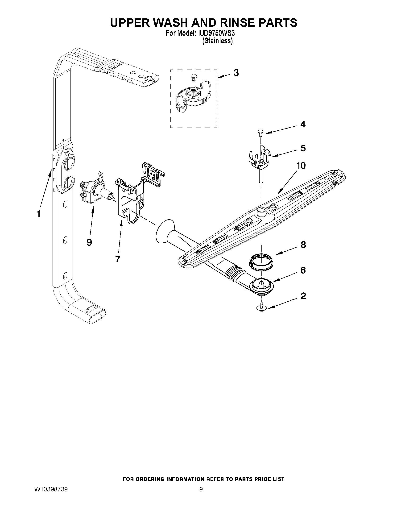07 - UPPER WASH AND RINSE PARTS