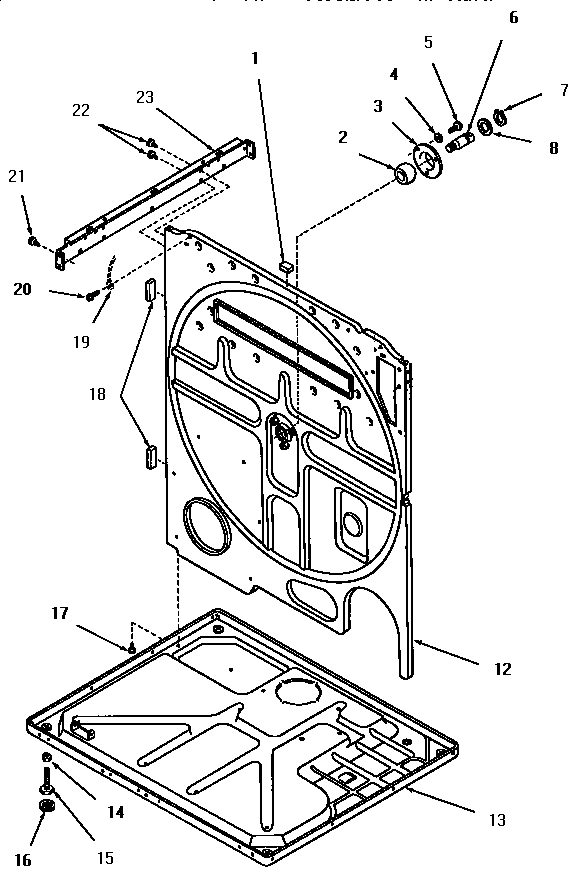 15 - REAR FRAME AND FRAME BASE