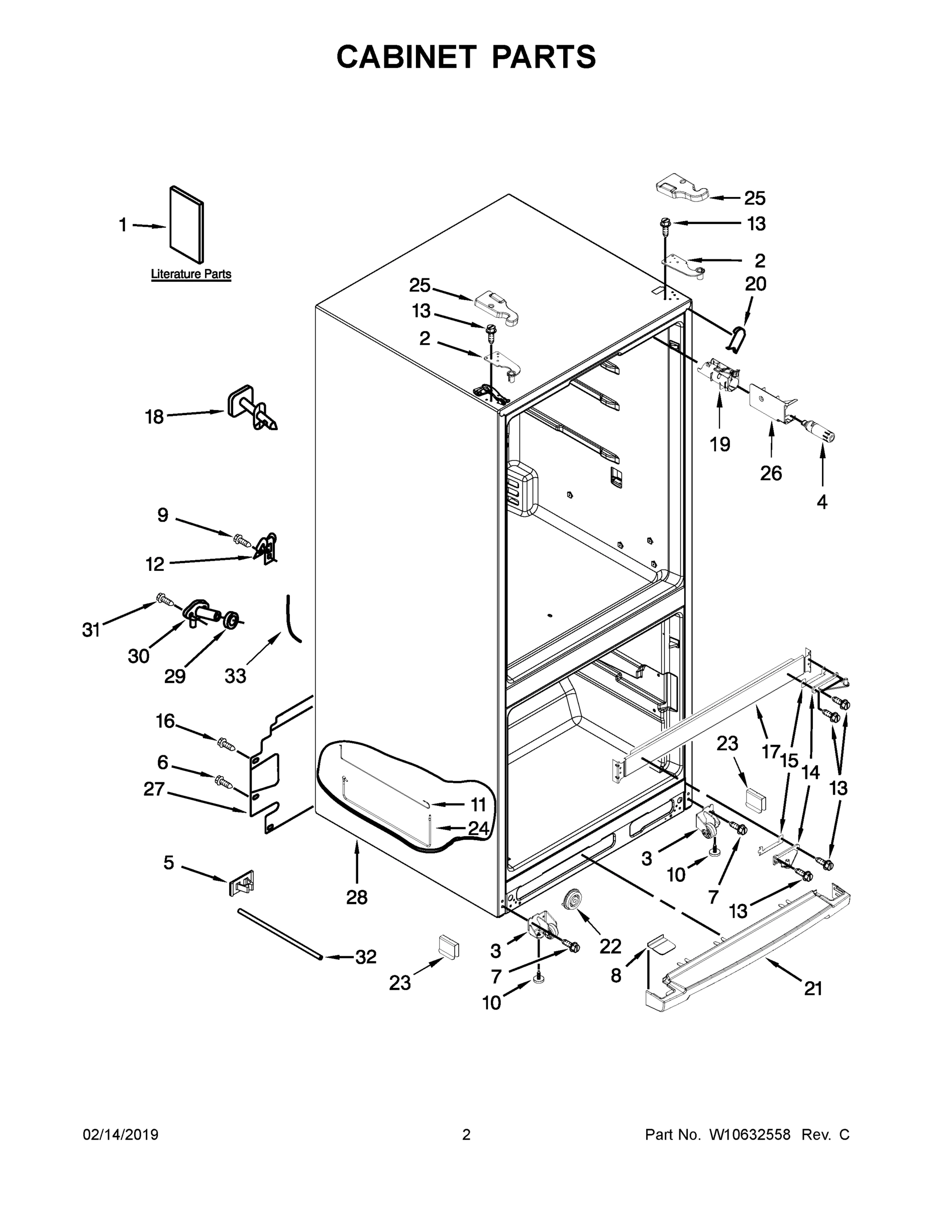 02 - CABINET PARTS