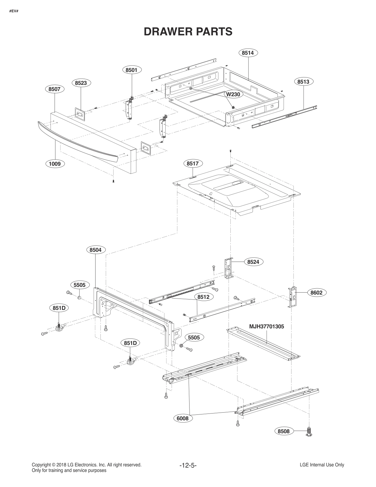DRAWER PARTS
