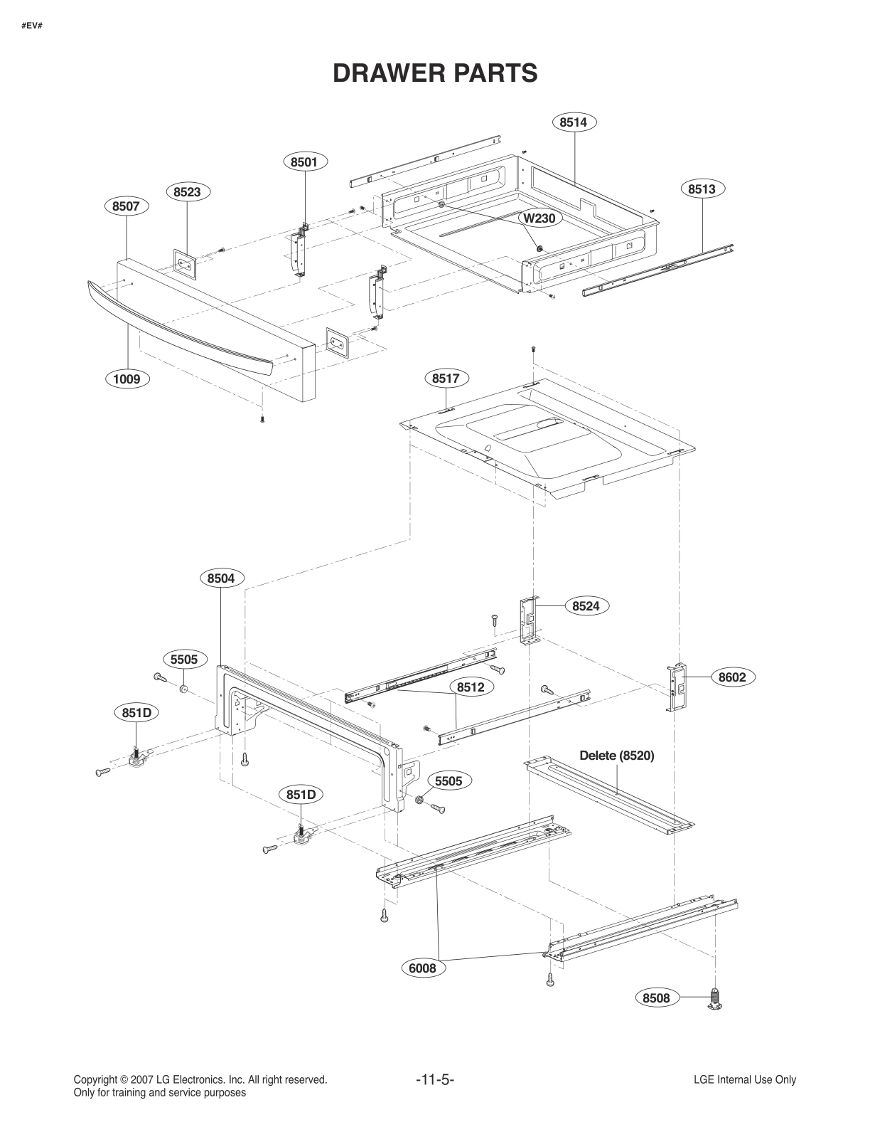 DRAWER PARTS