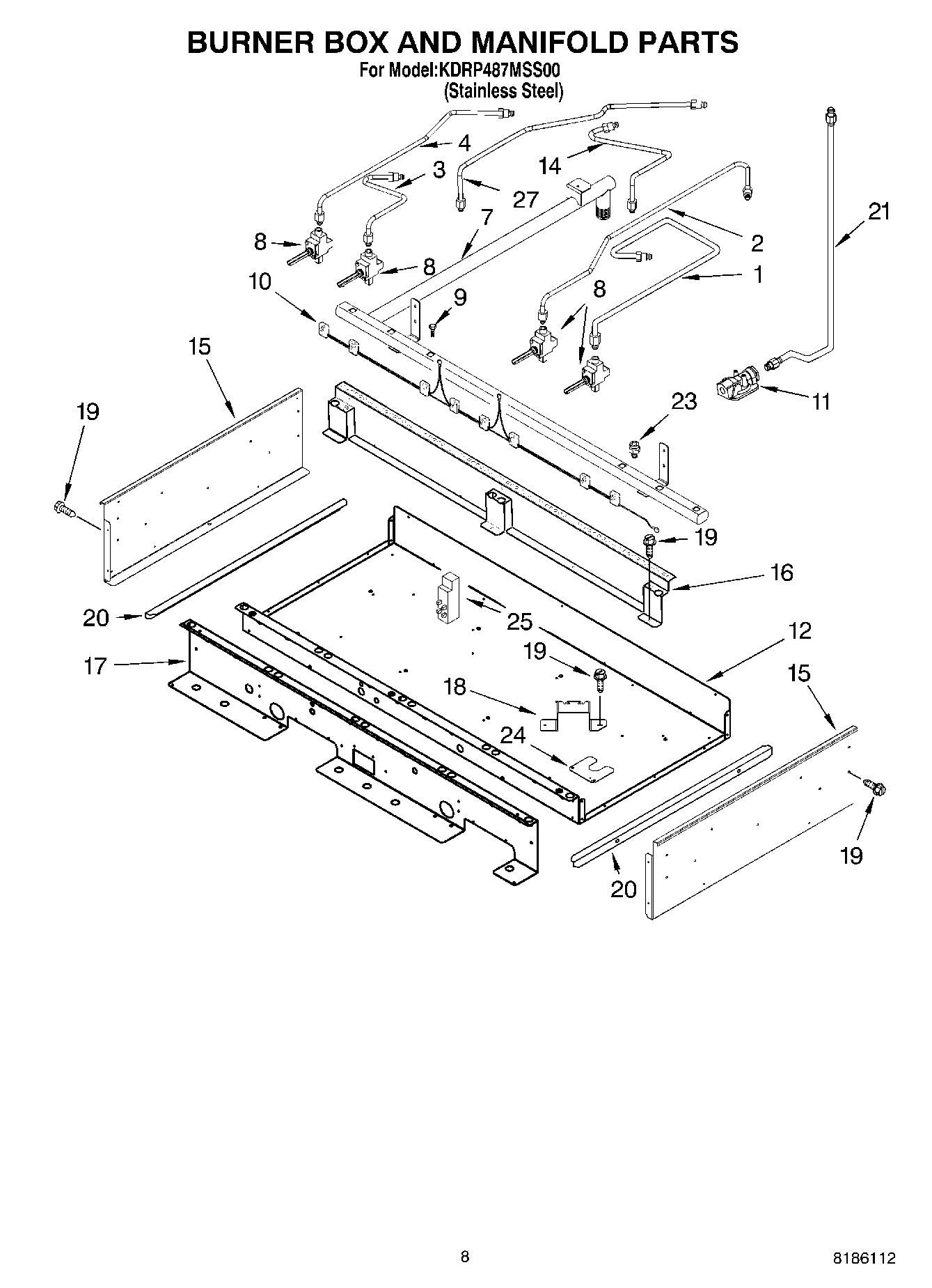 07 - BURNER BOX AND MANIFOLD PARTS