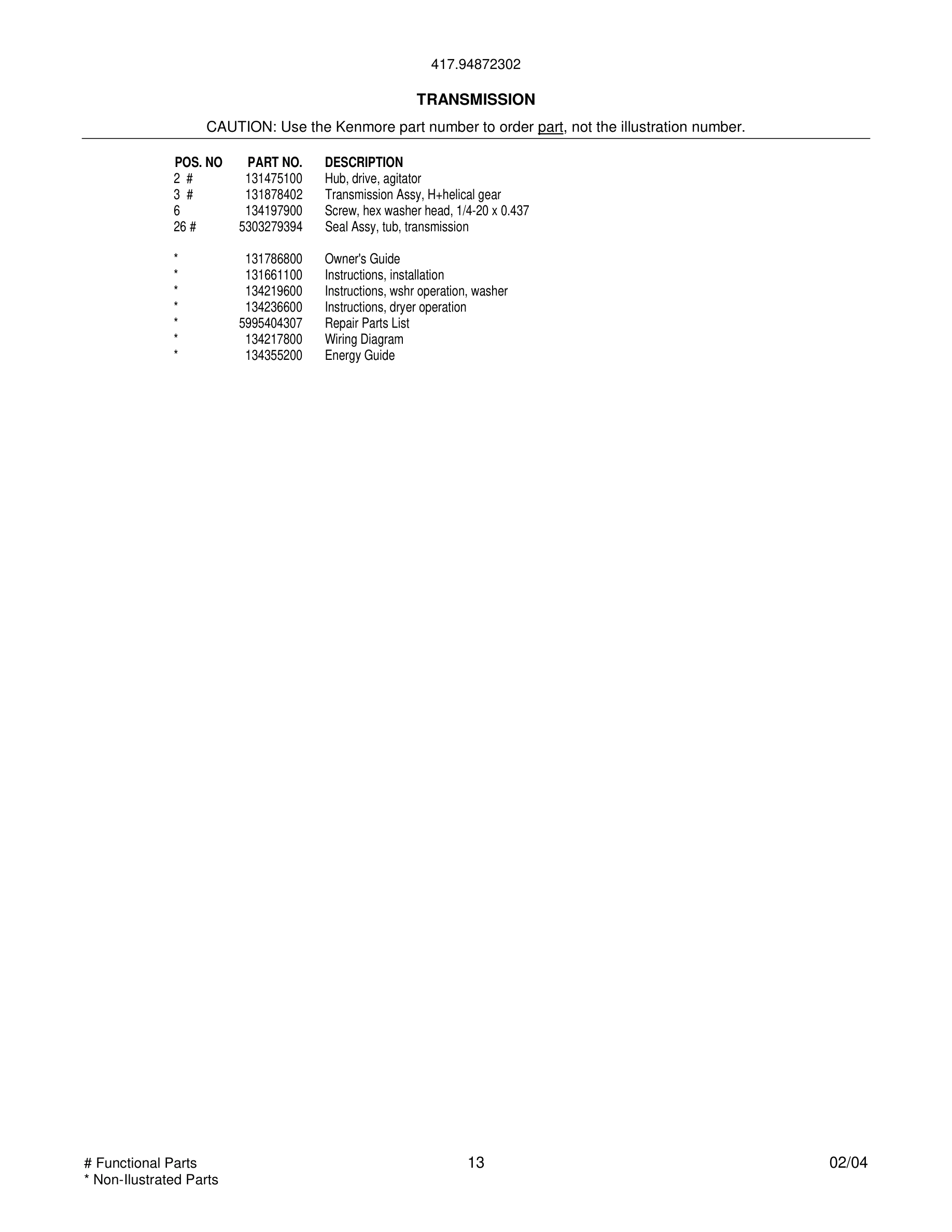 13 - WIRING DIAGRAM