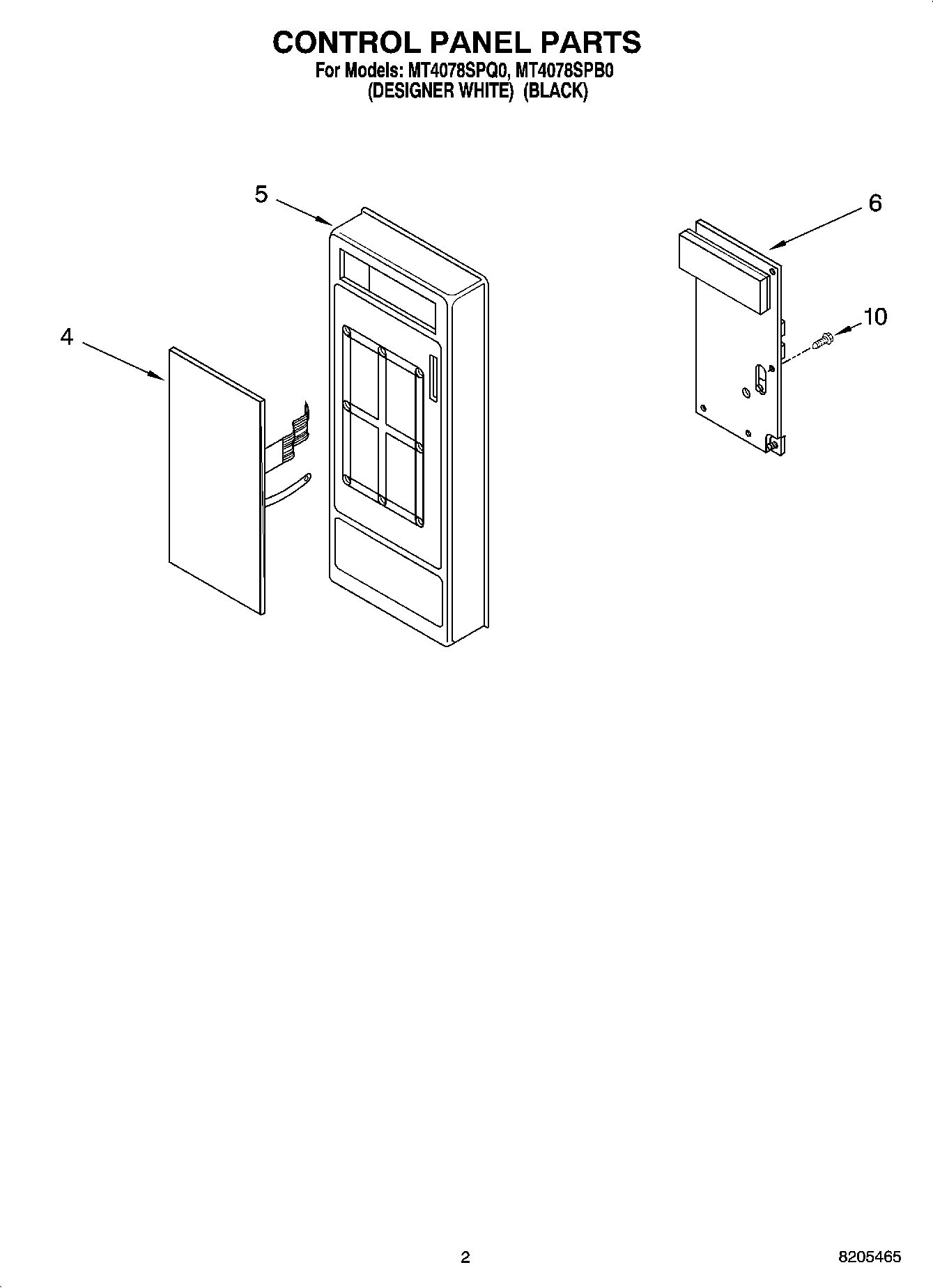 02 - CONTROL PANEL PARTS
