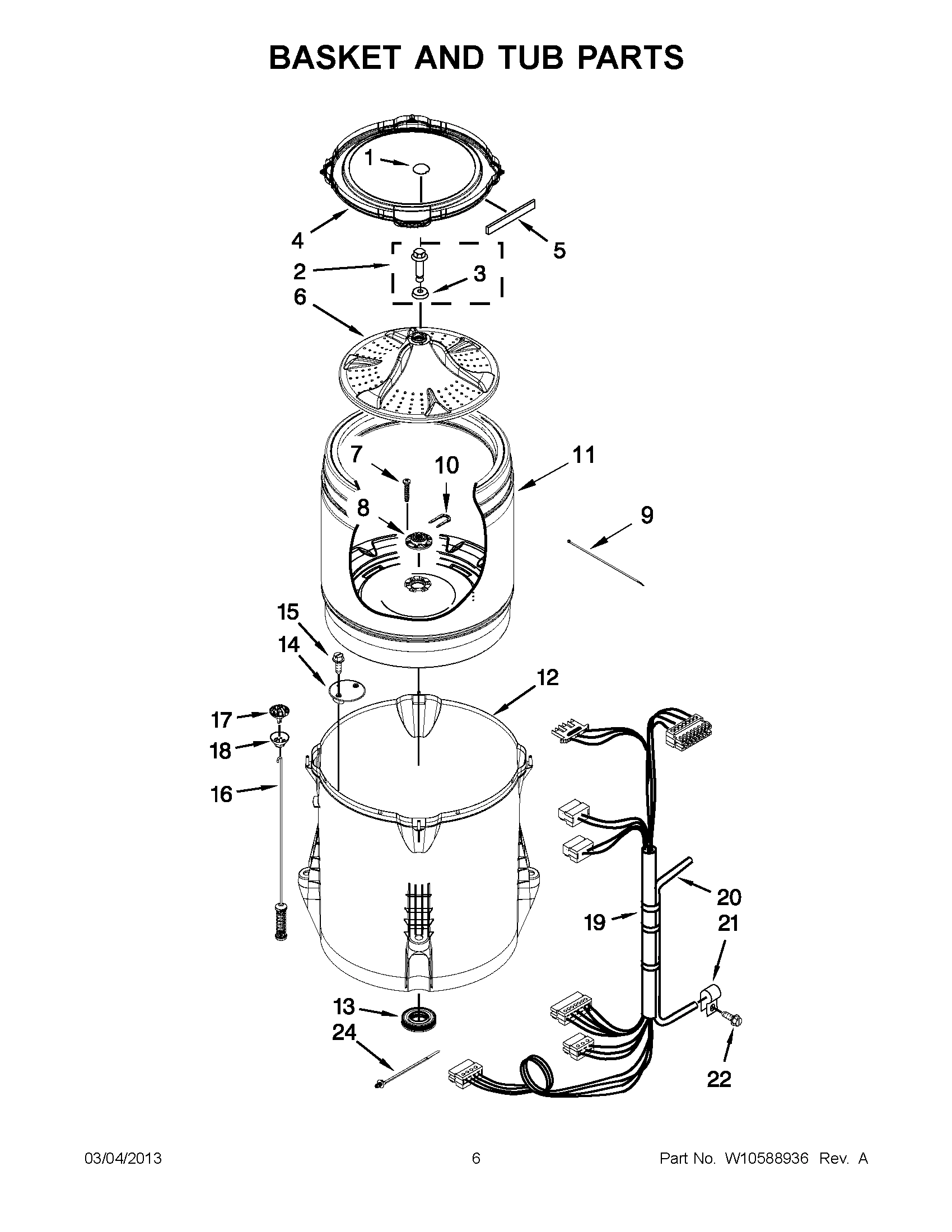03 - BASKET AND TUB PARTS