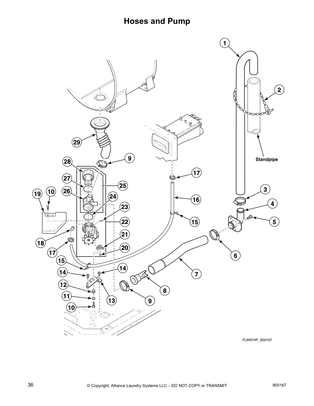 Hoses and Pump