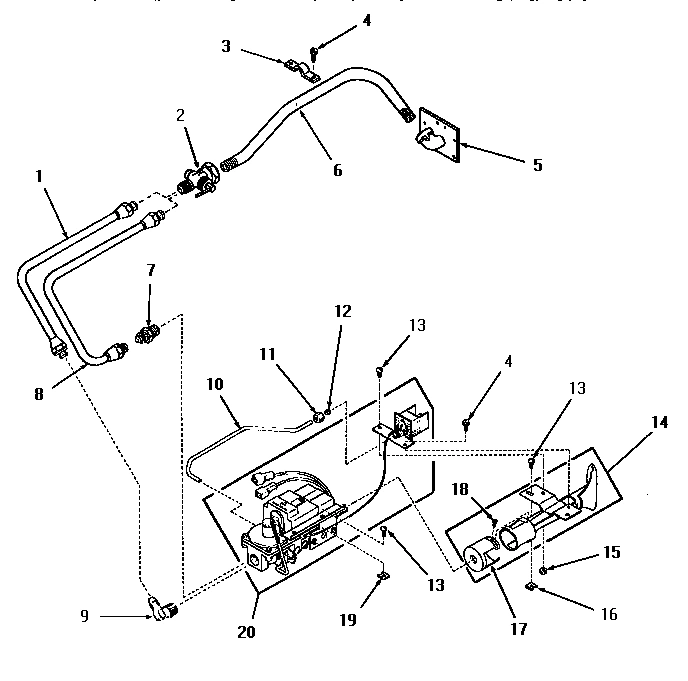 20 - NON-``M`` MODELS--STANDING PILOT BURNER