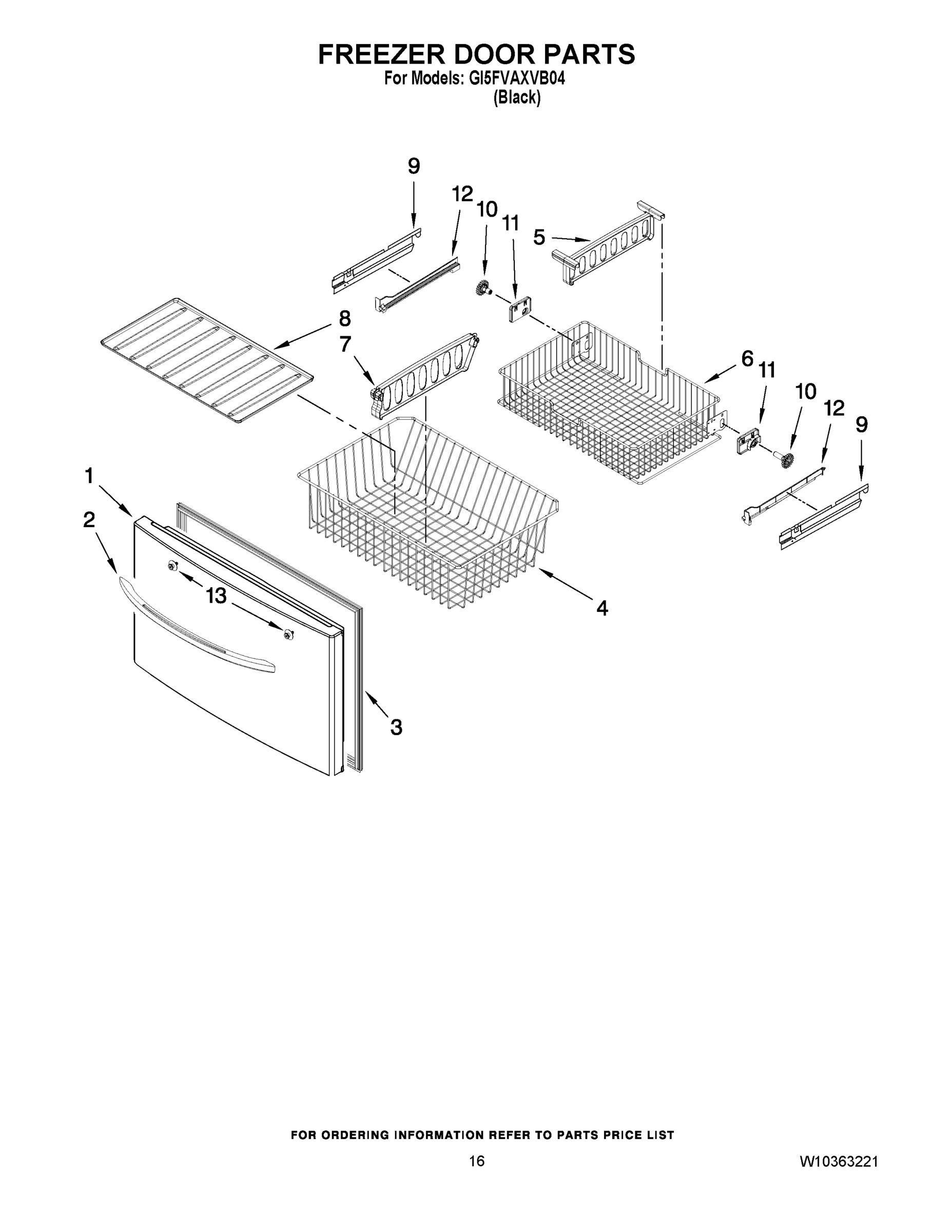 09 - FREEZER DOOR PARTS