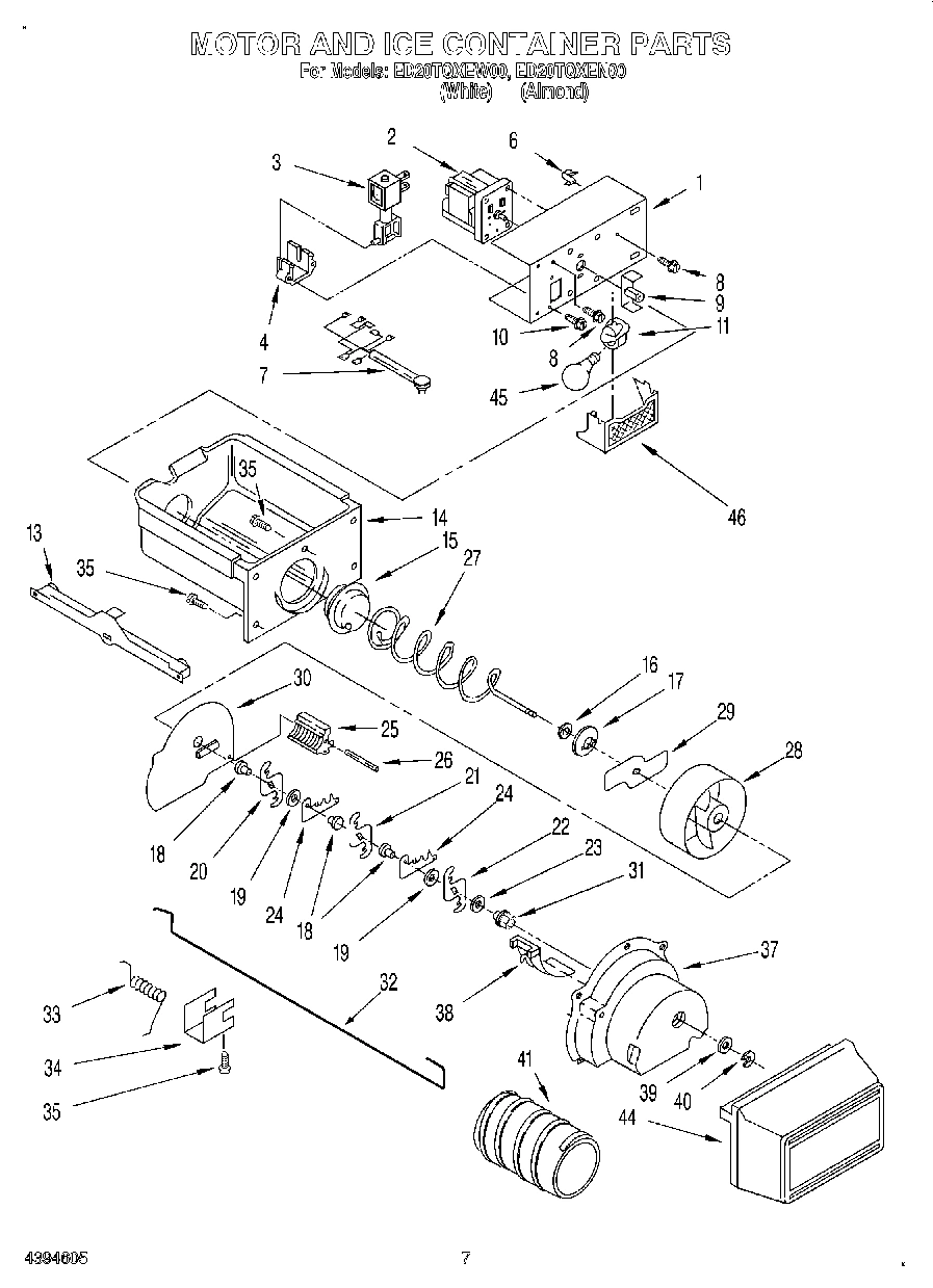 05 - MOTOR AND ICE CONTAINER