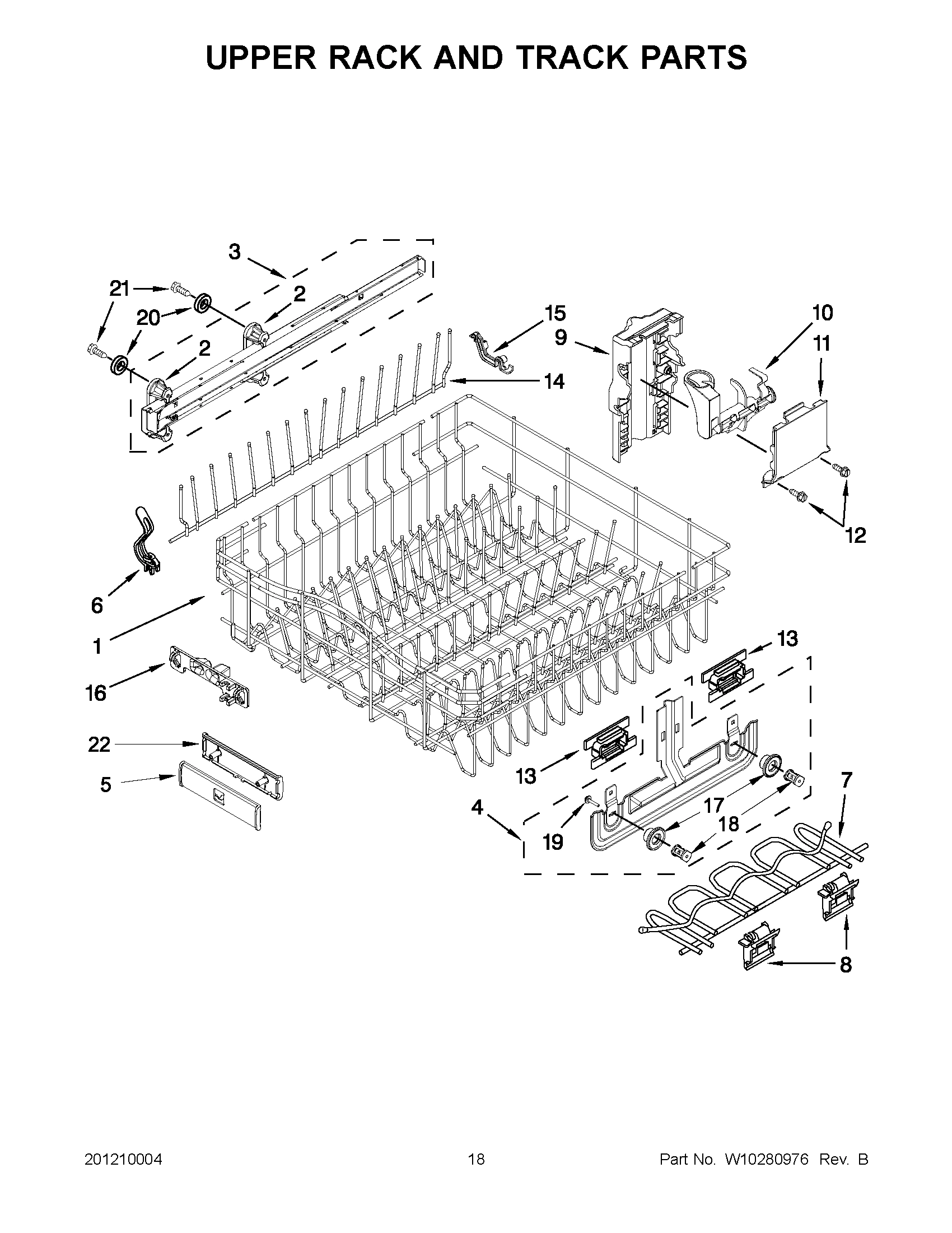 09 - UPPER RACK AND TRACK PARTS