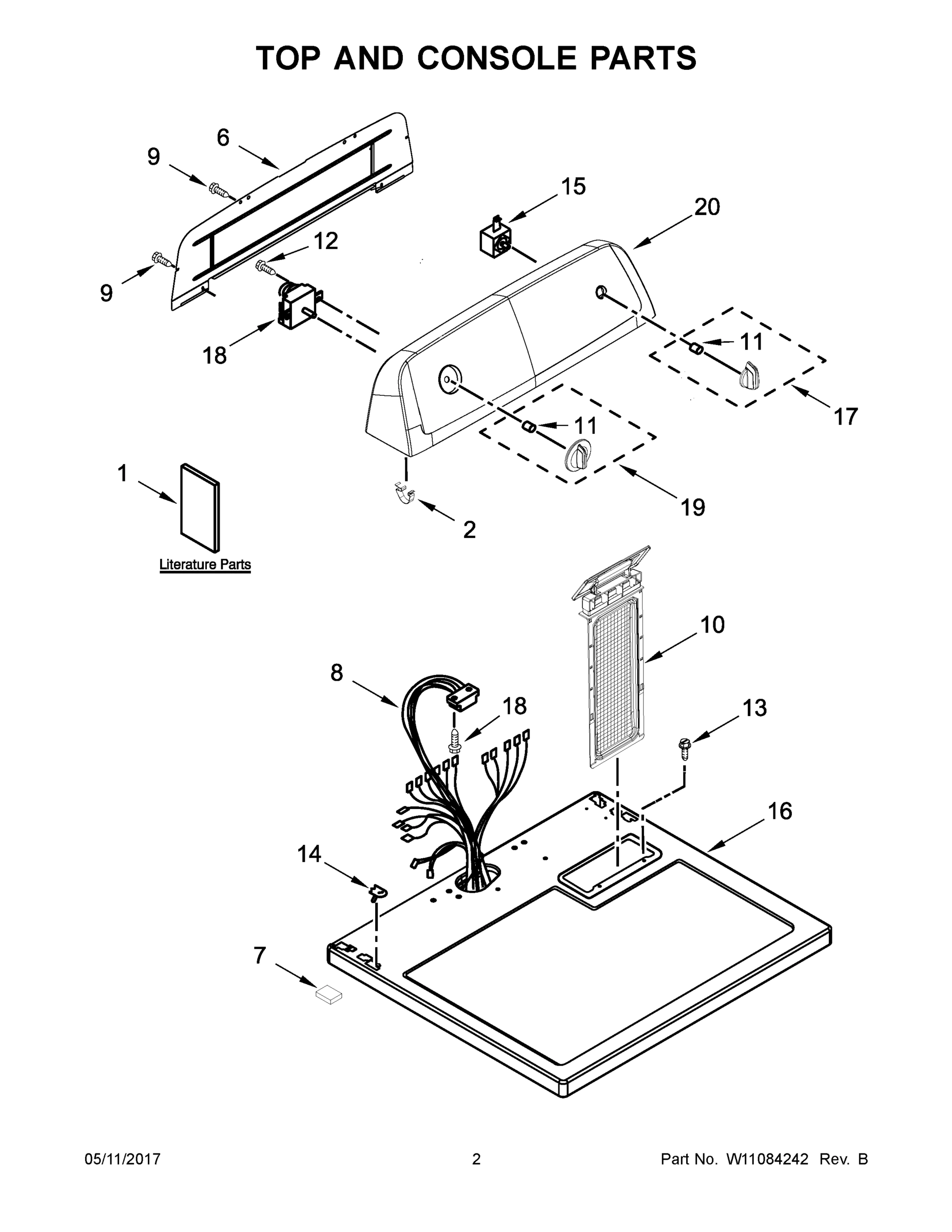 02 - TOP AND CONSOLE PARTS