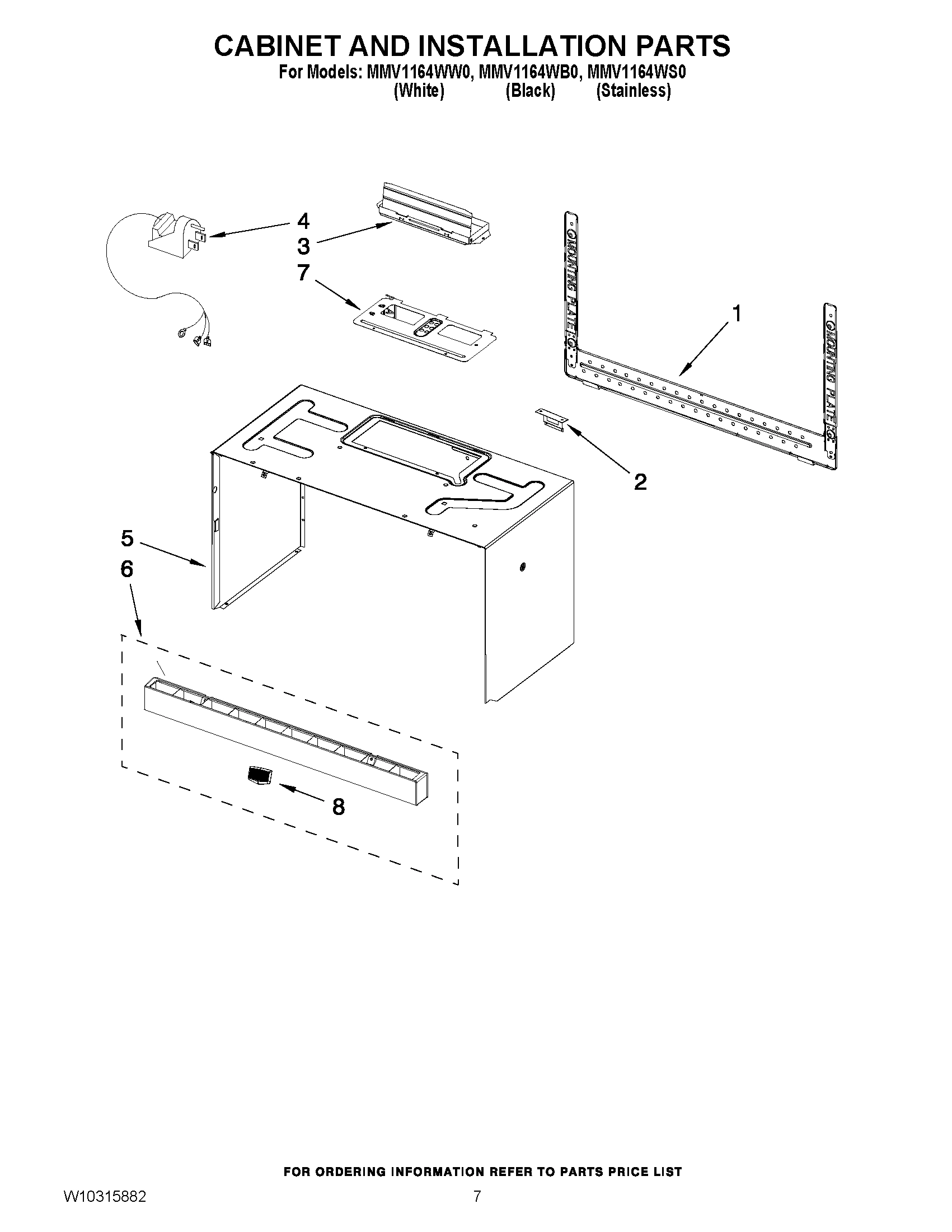 06 - CABINET AND INSTALLATION PARTS