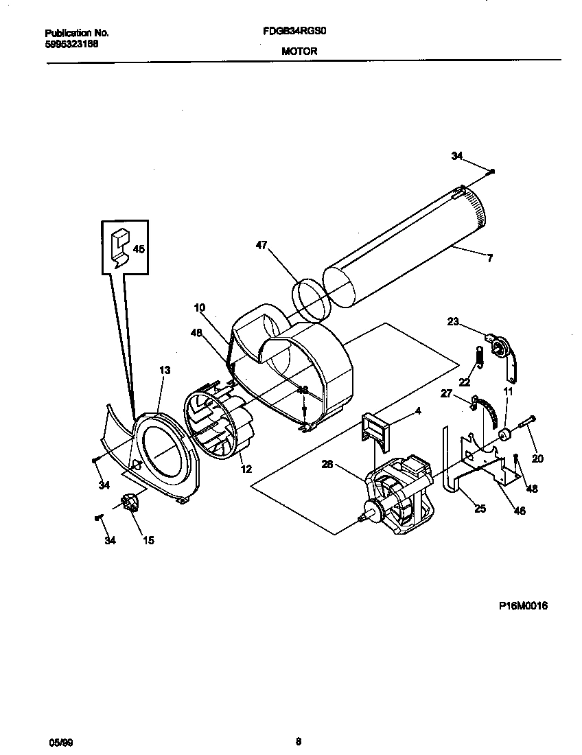 05 - P16M0016 MOTOR,BLOWER
