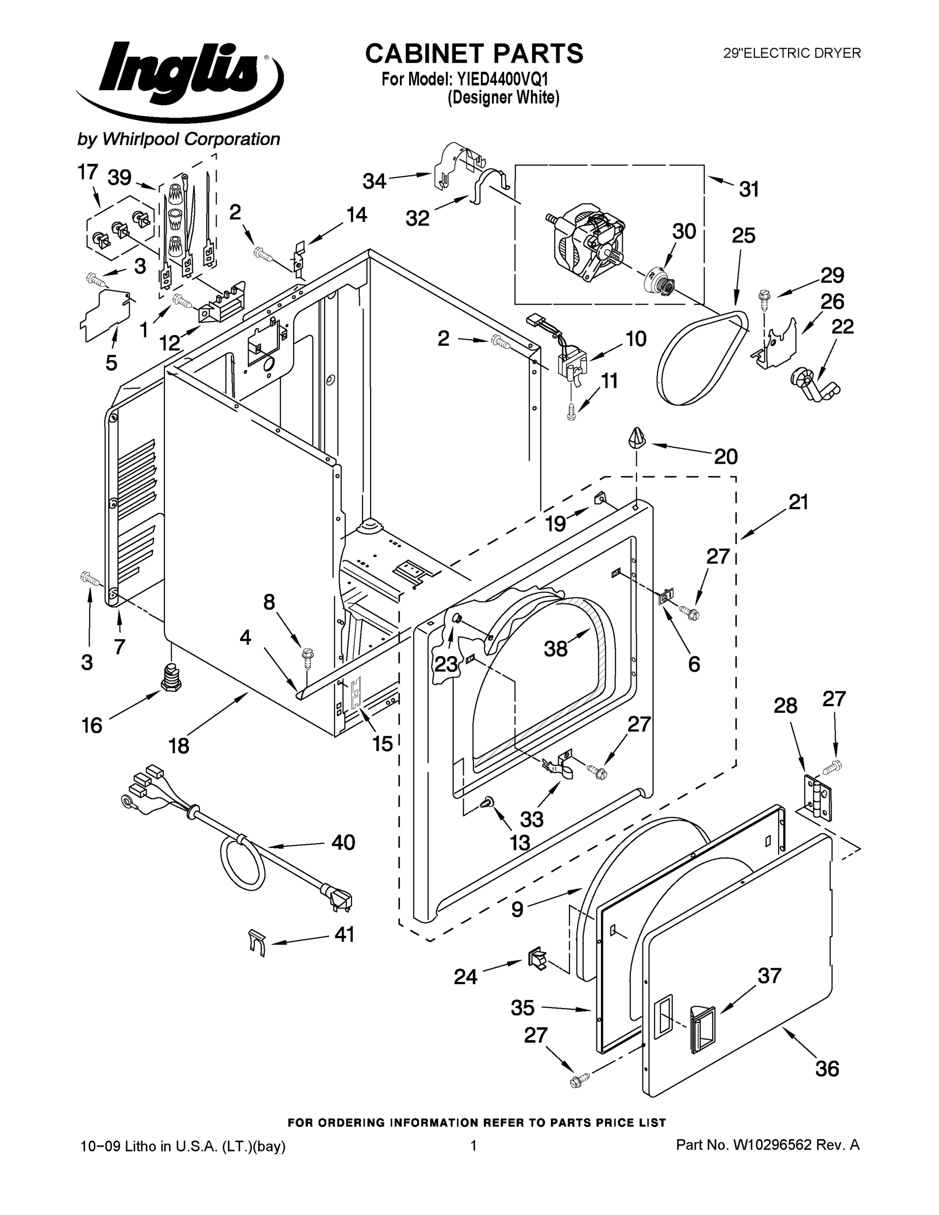 01 - CABINET PARTS