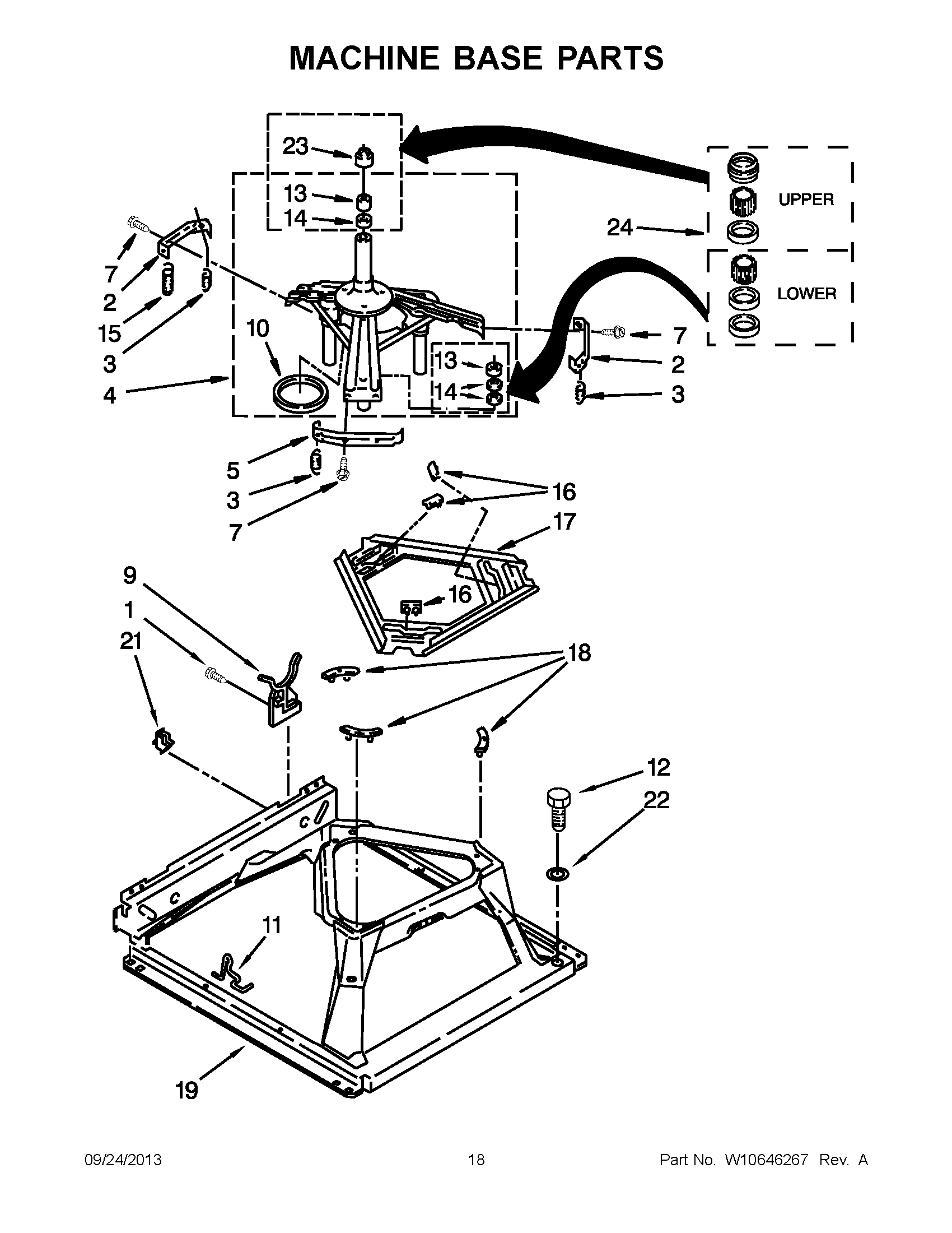10 - MACHINE BASE PARTS
