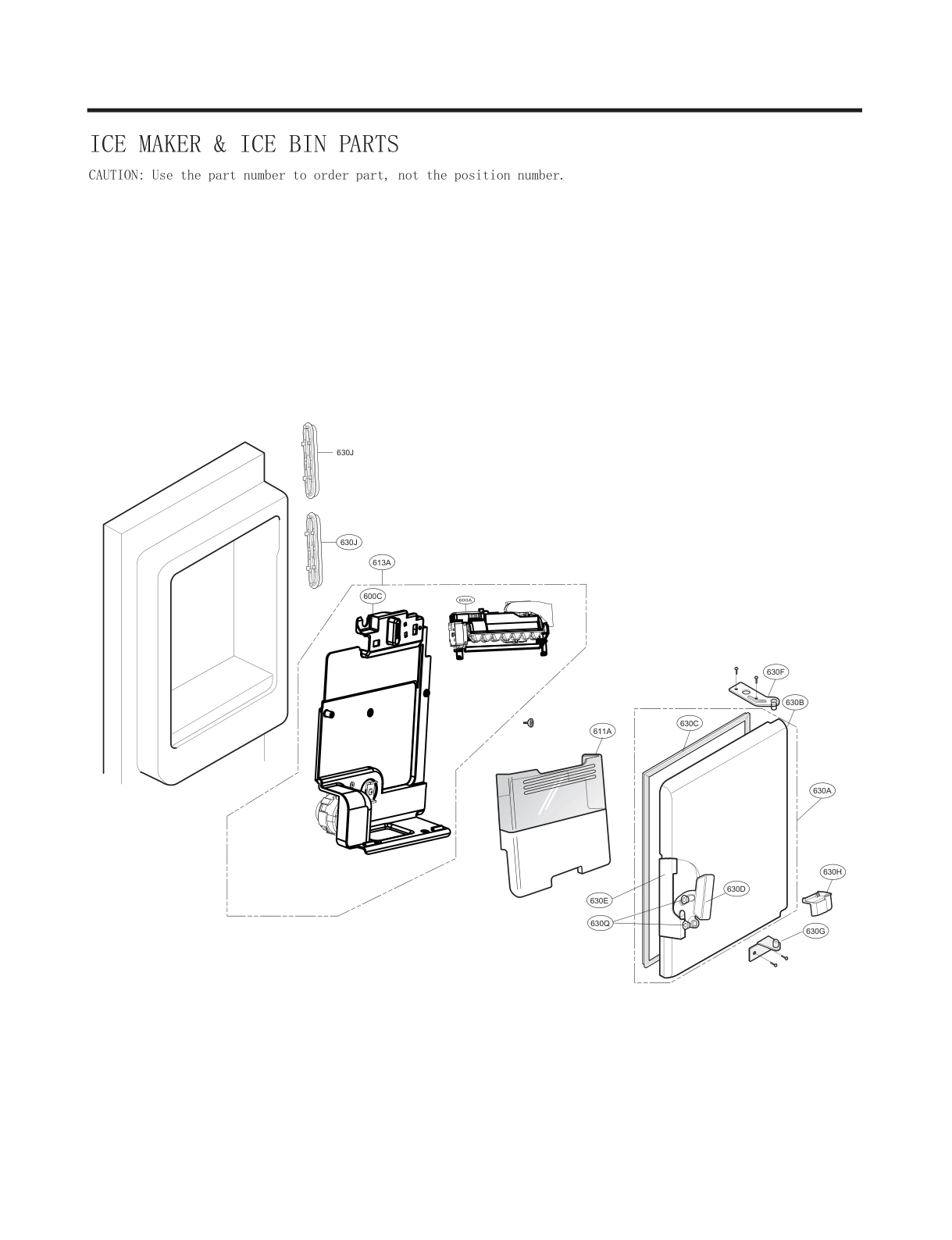 ICEMAKER & ICE BIN PARTS