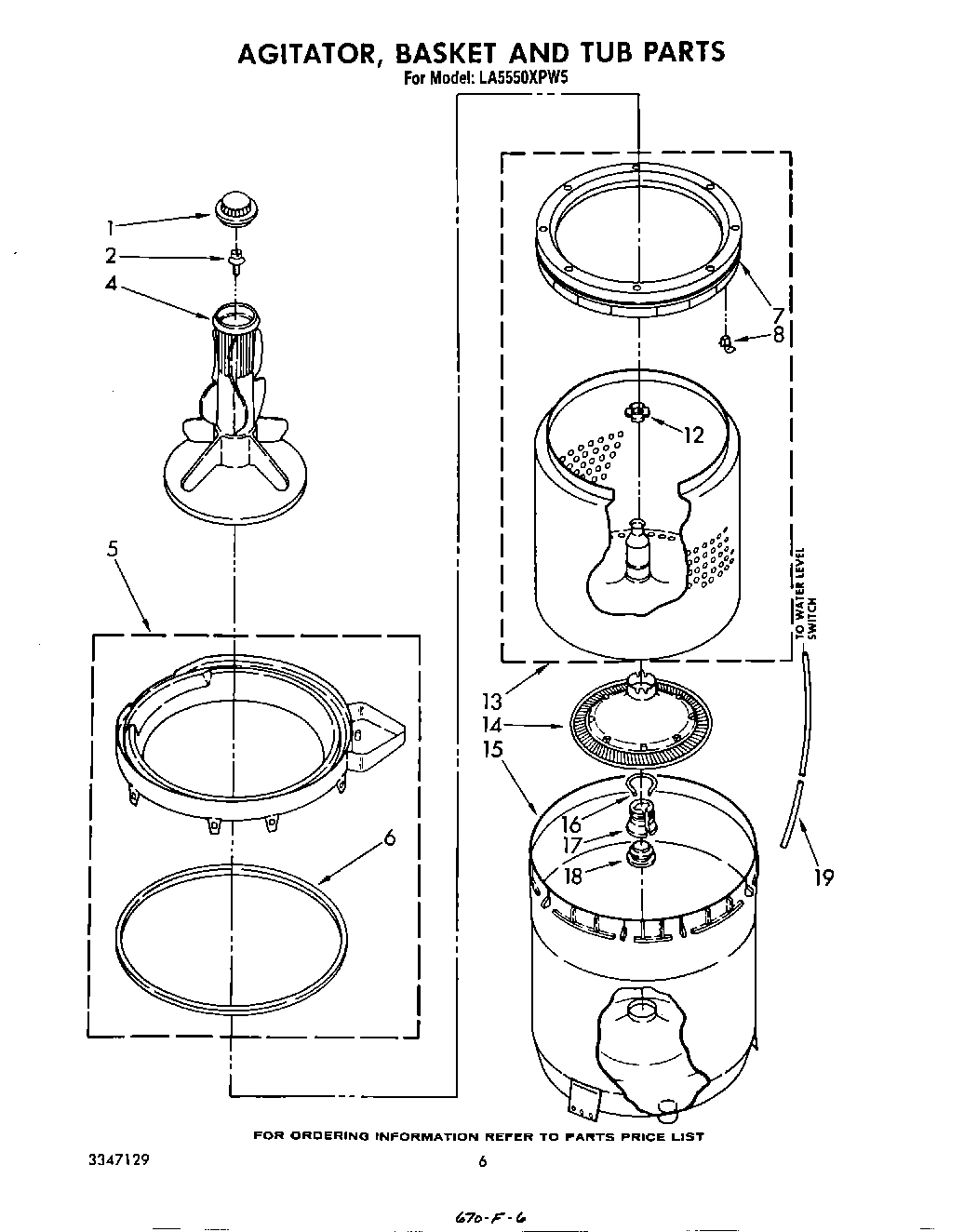 04 - AGITATOR, BASKET AND TUB