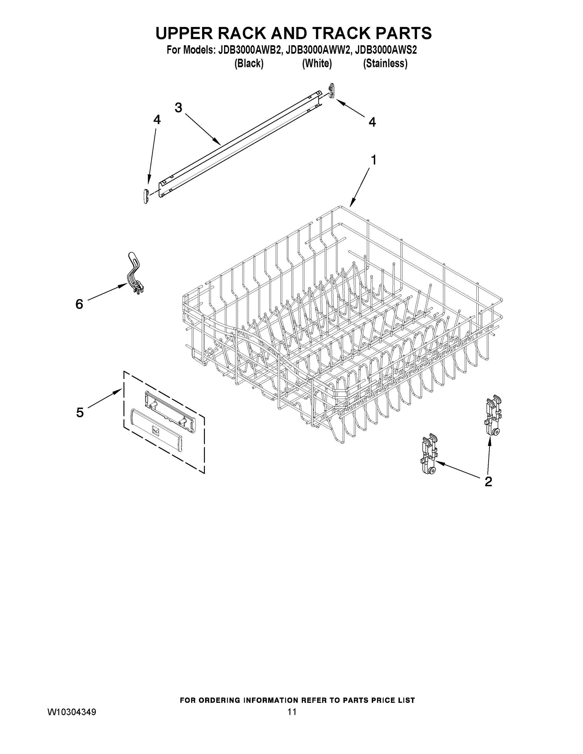 09 - UPPER RACK AND TRACK PARTS