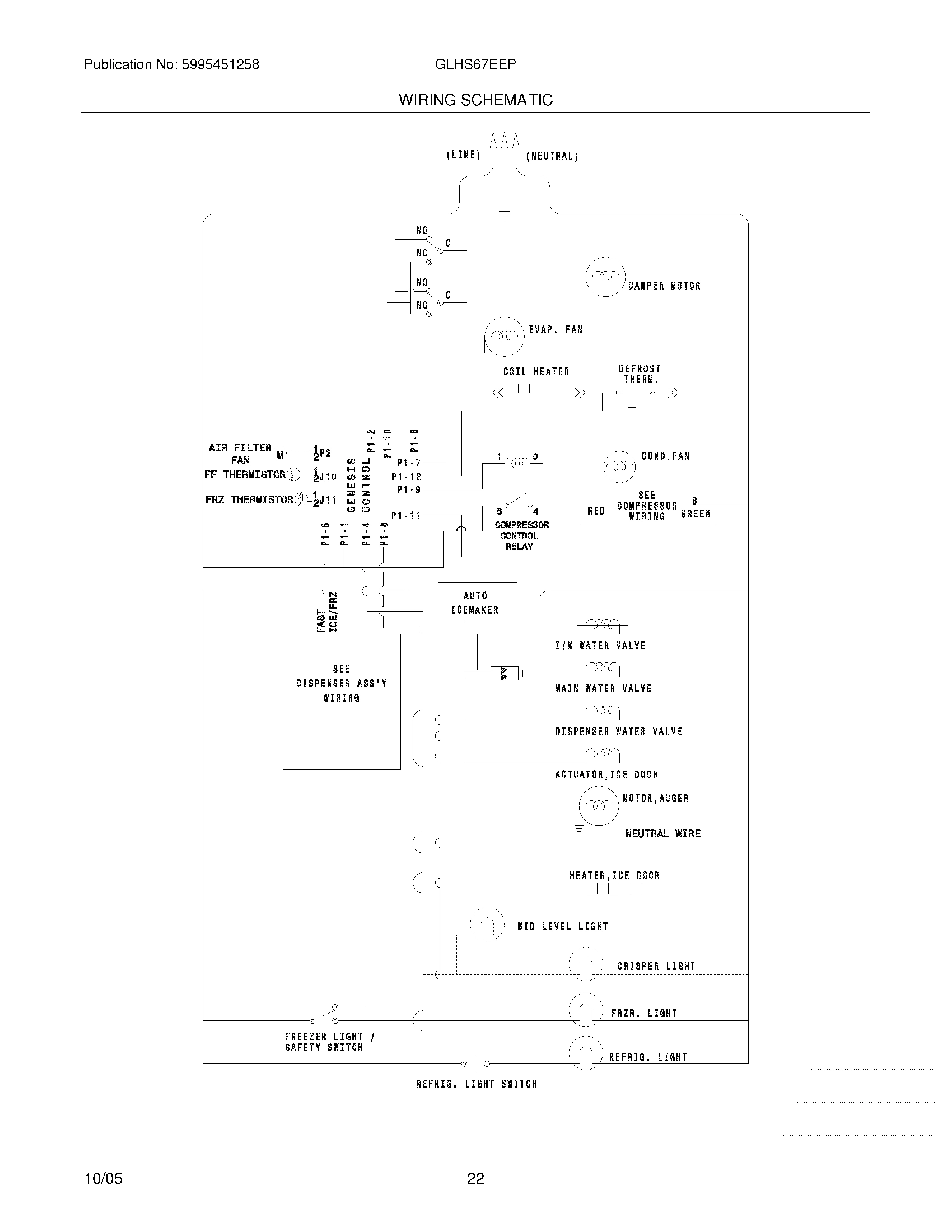 22 - WIRING SCHEMATIC