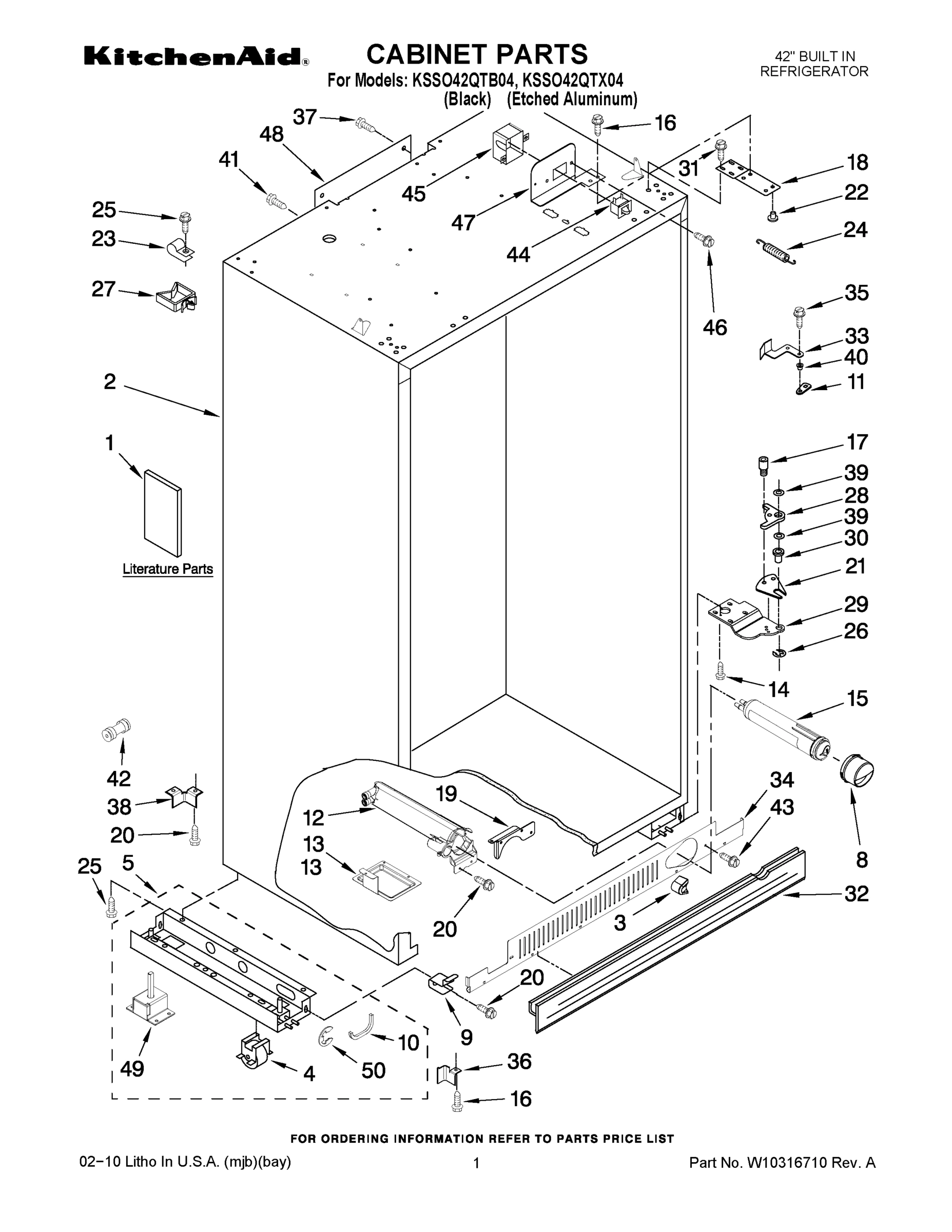 01 - CABINET PARTS