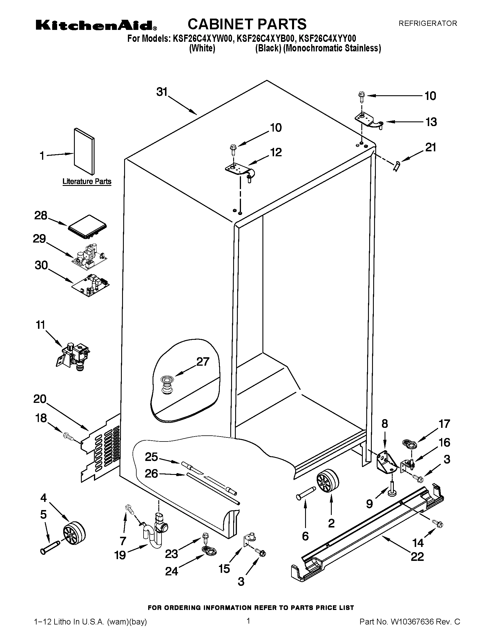 01 - CABINET PARTS