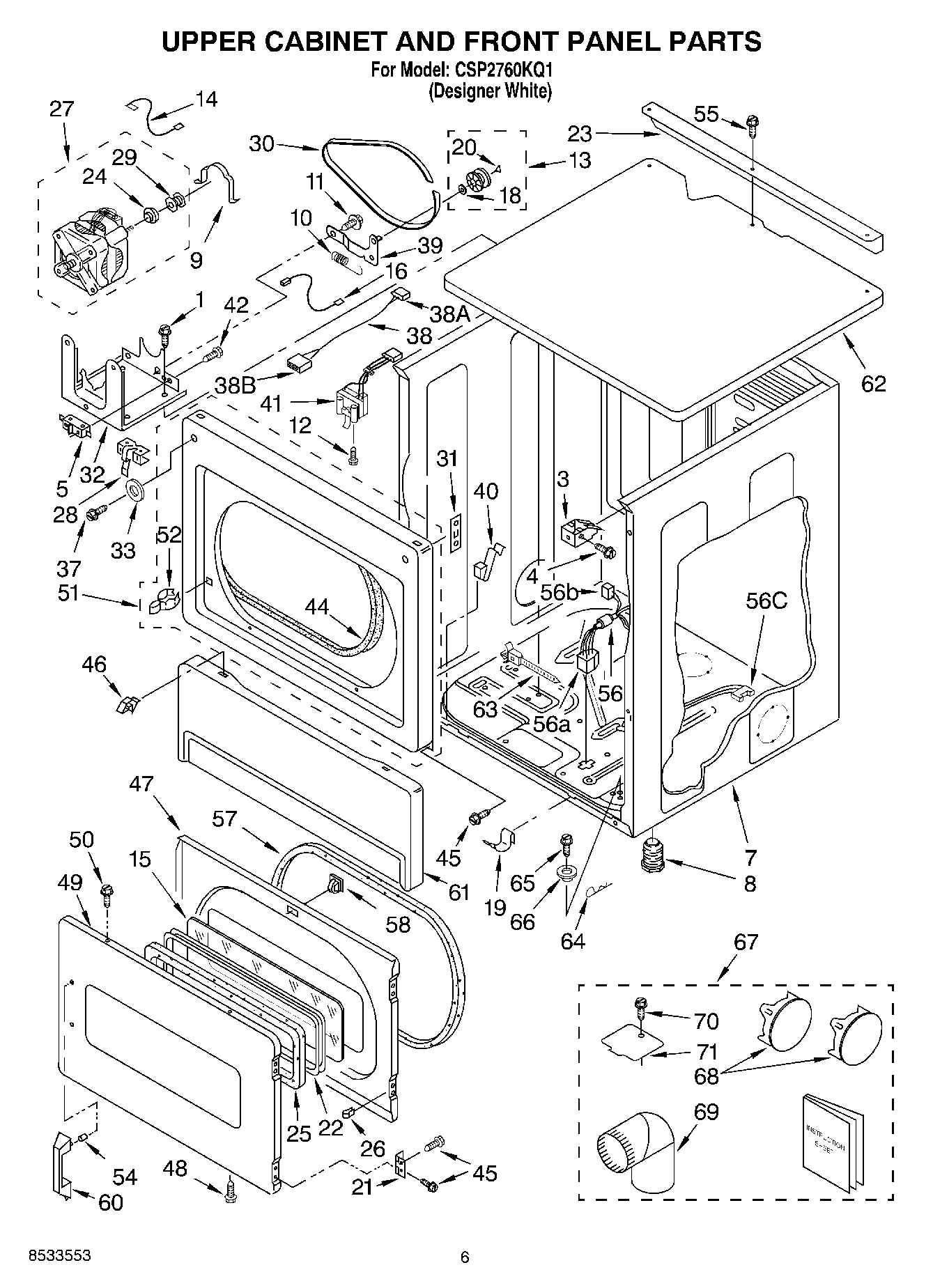04 - UPPER CABINET AND FRONT PANEL