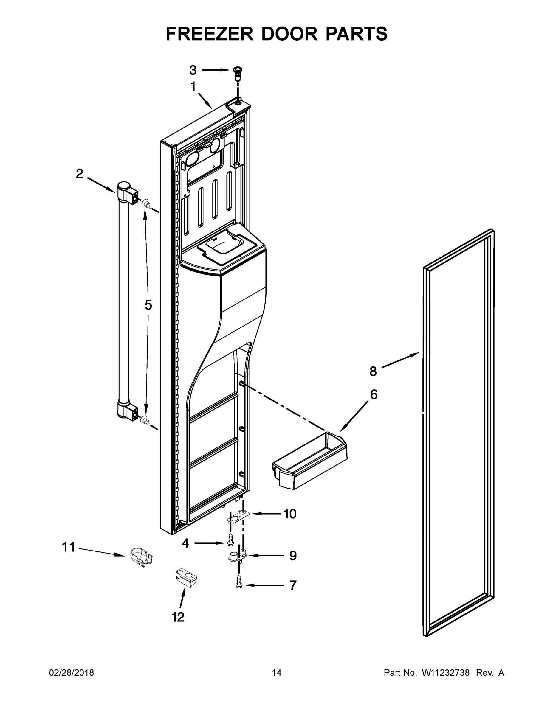 08 - FREEZER DOOR PARTS