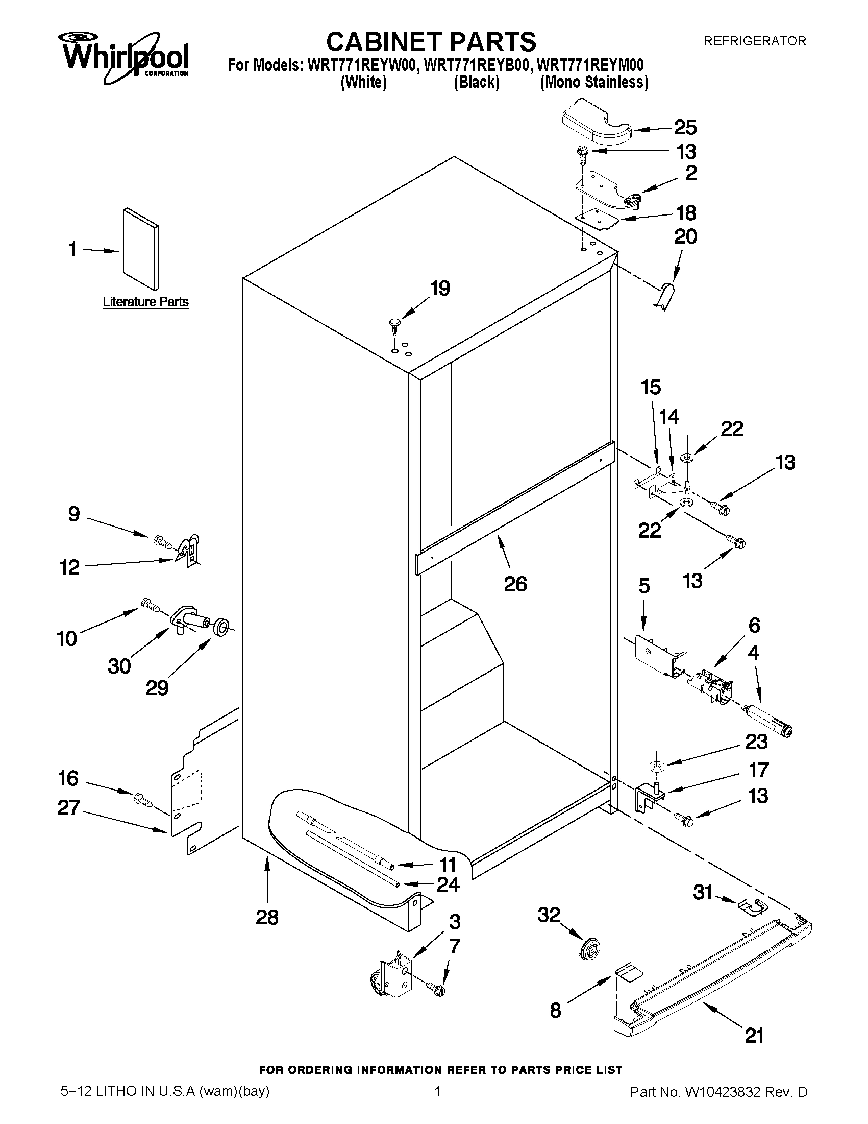 01 - CABINET PARTS
