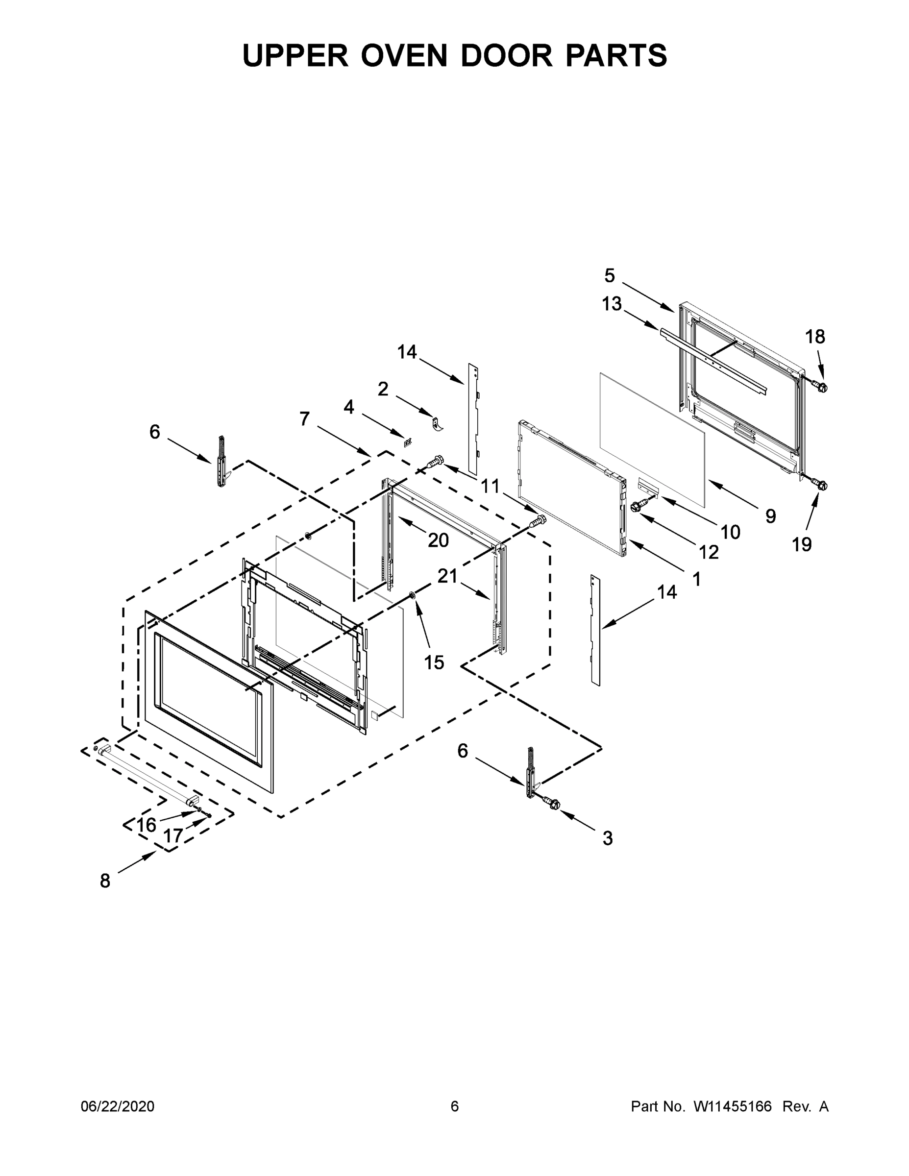 04 - UPPER OVEN DOOR PARTS