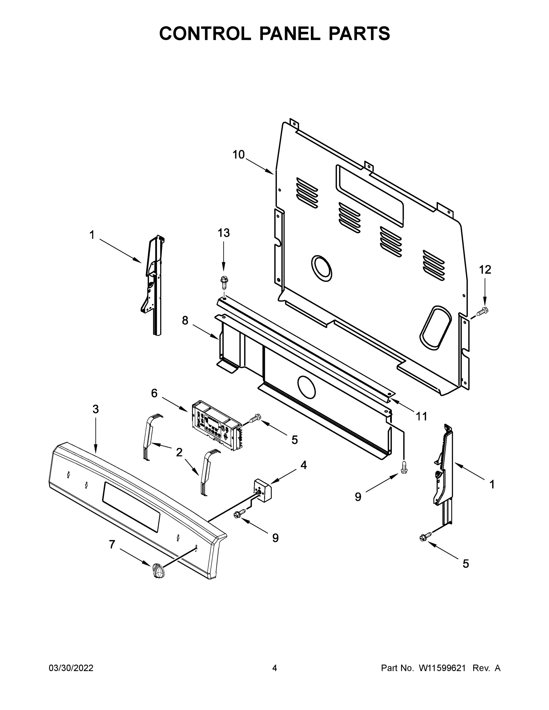 03 - CONTROL PANEL PARTS