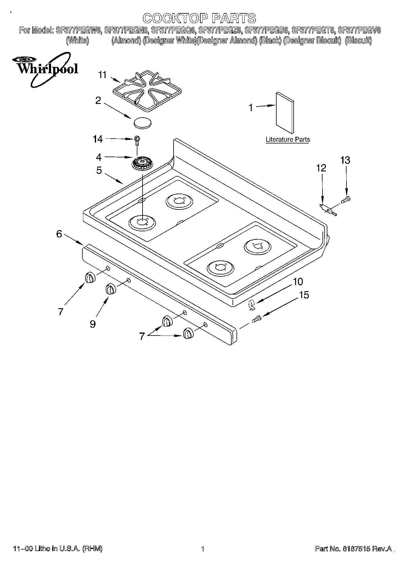 01 - COOKTOP, LITERATURE