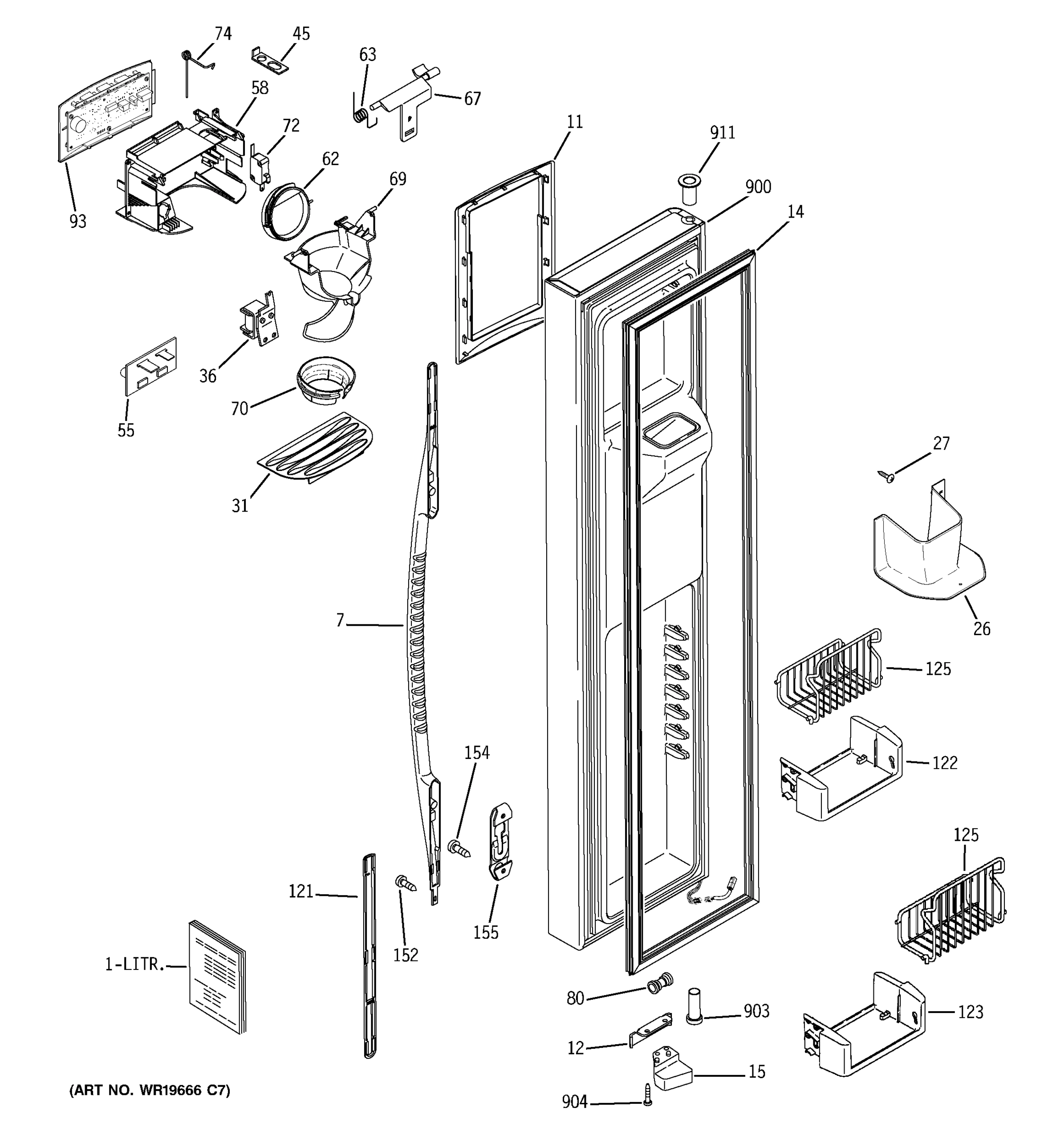 FREEZER DOOR