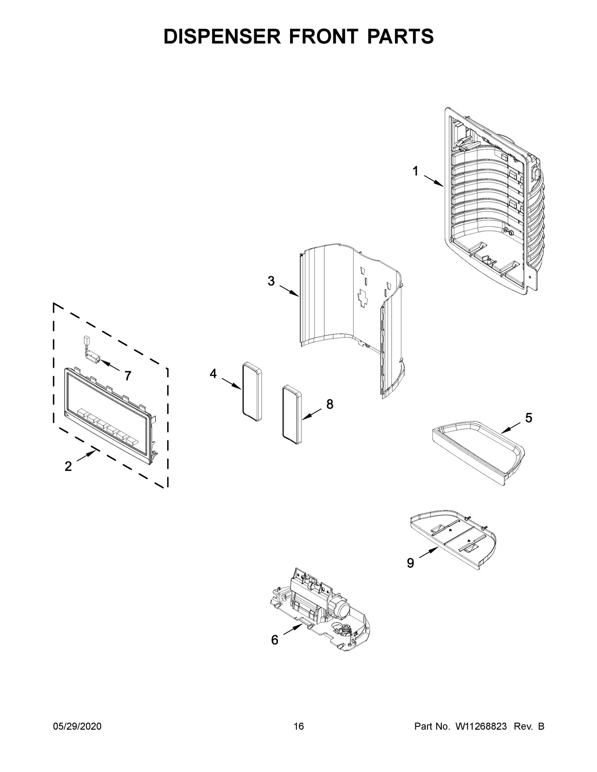 09 - DISPENSER FRONT PARTS