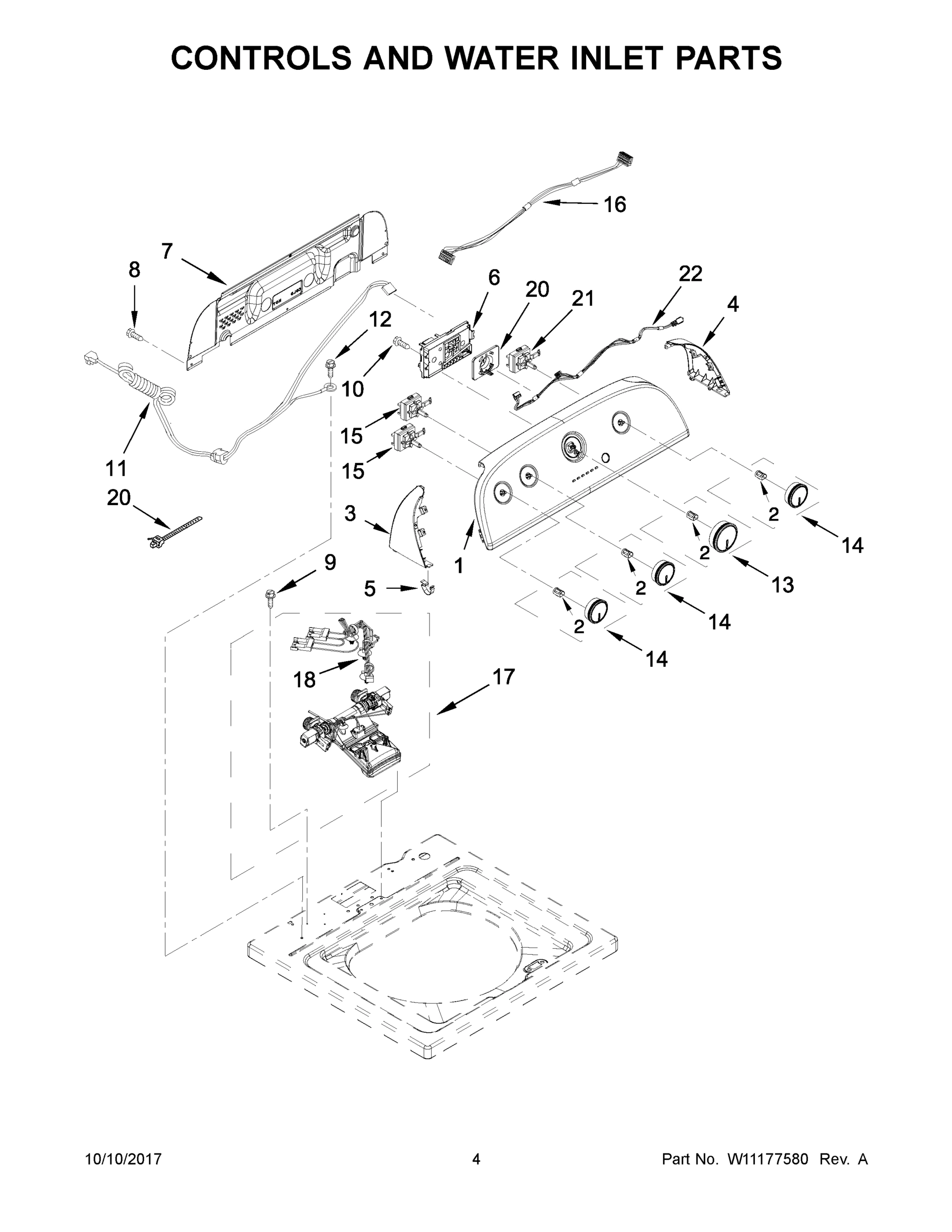 03 - CONTROLS AND WATER INLET PARTS