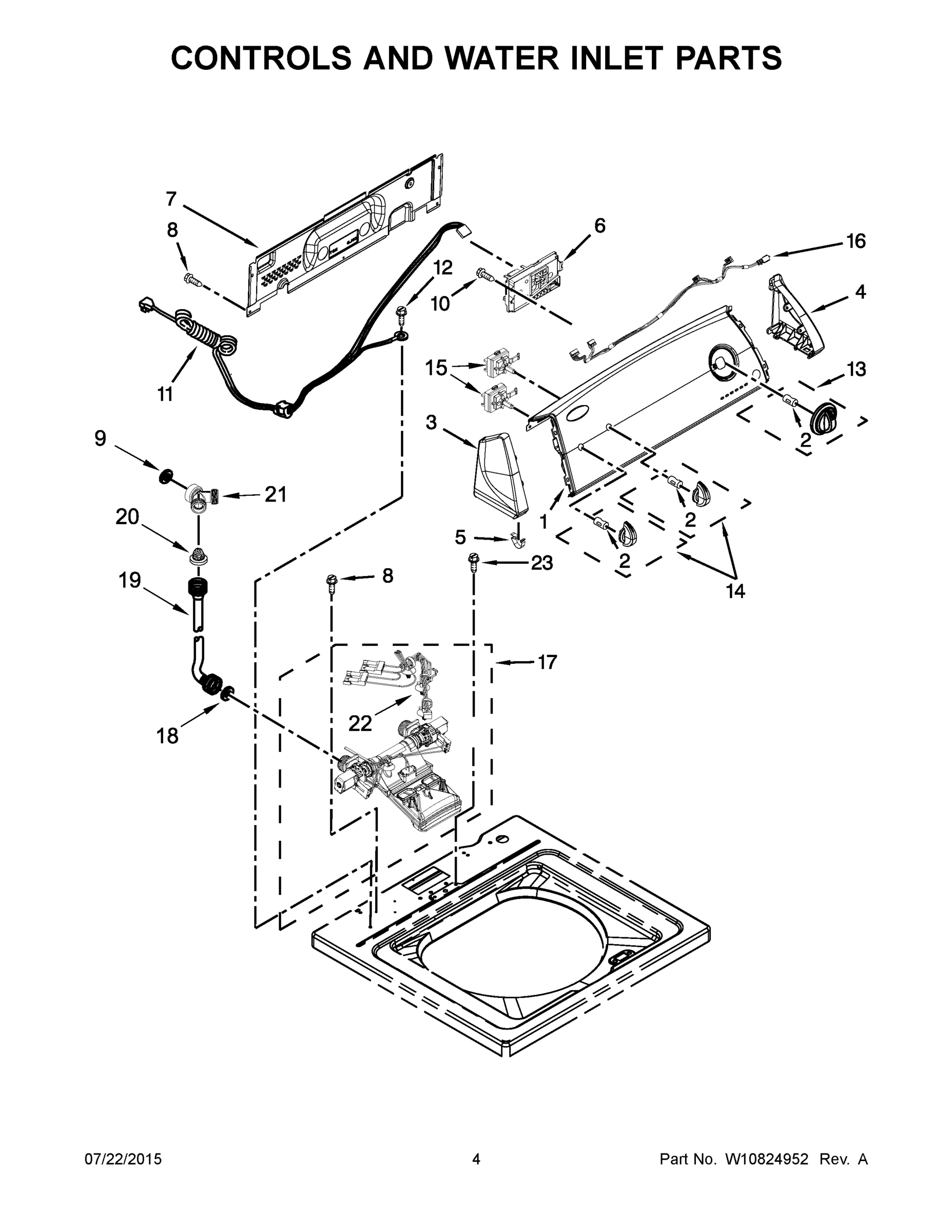 03 - CONTROLS AND WATER INLET PARTS