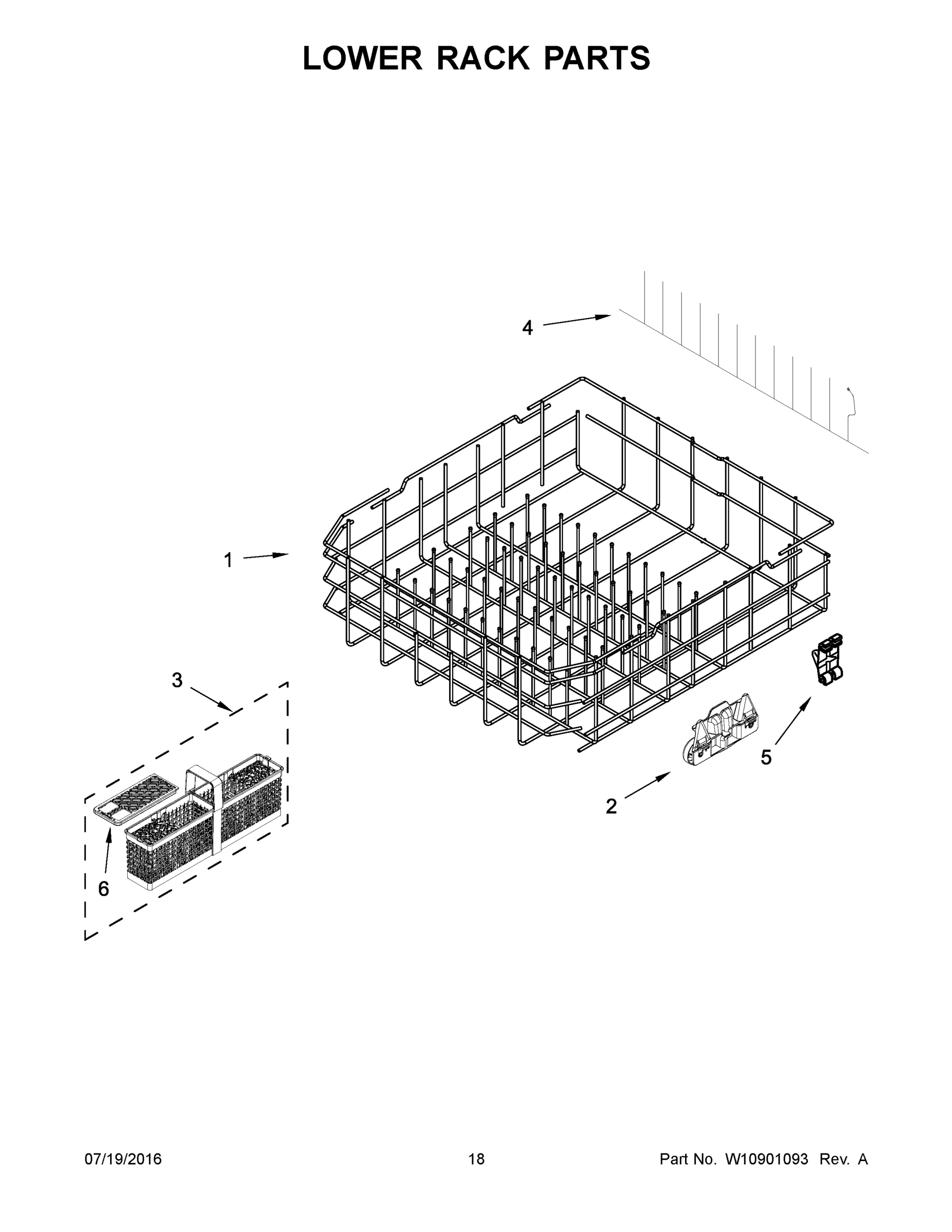 10 - LOWER RACK PARTS