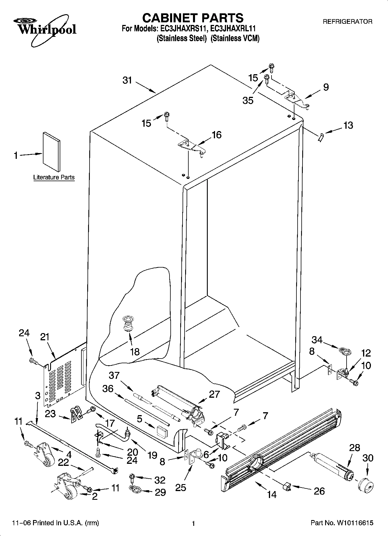 01 - CABINET PARTS